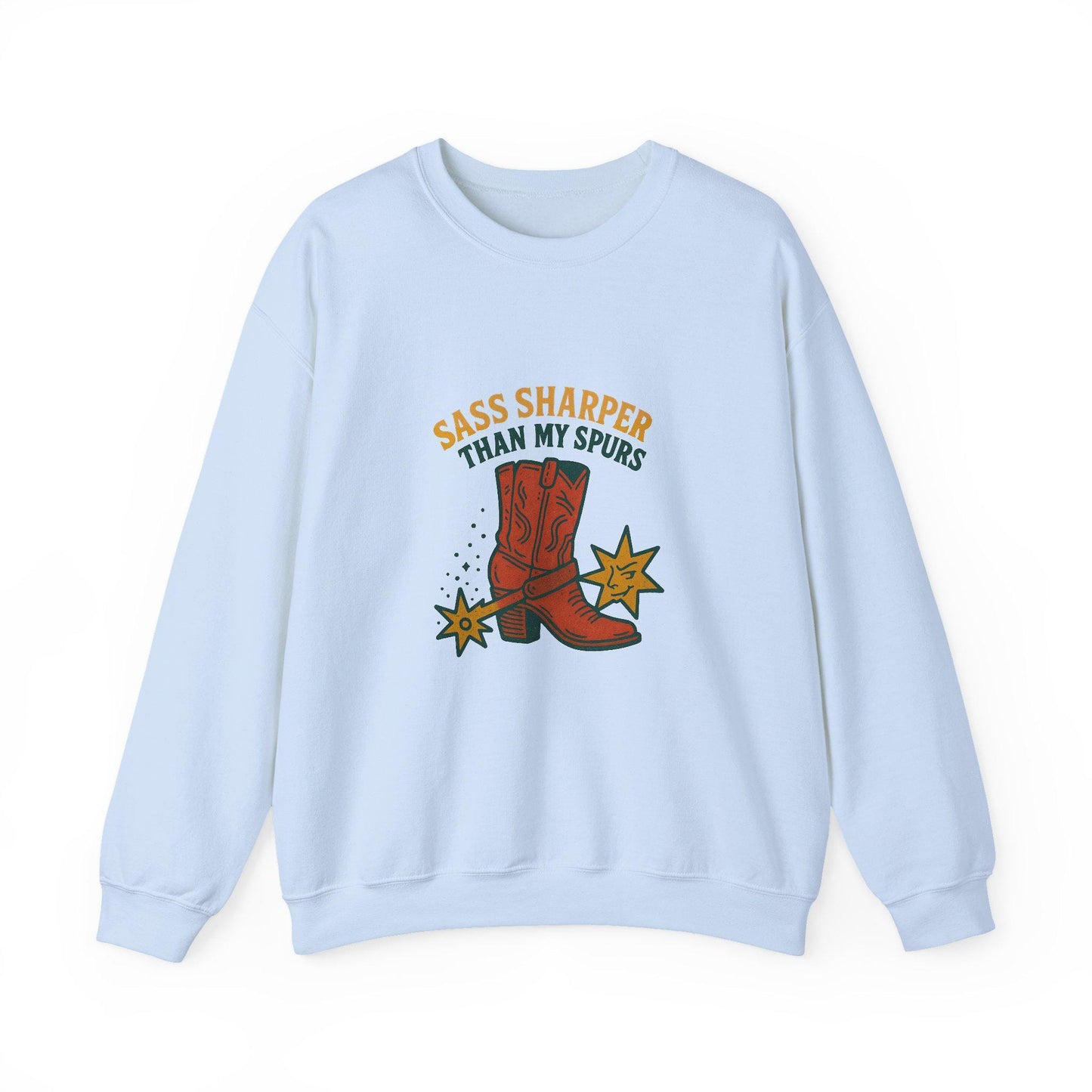 Western "sass sharper than my spurs" cowgirl boot png INSTANT digital download for tshirt sublimation or dtf