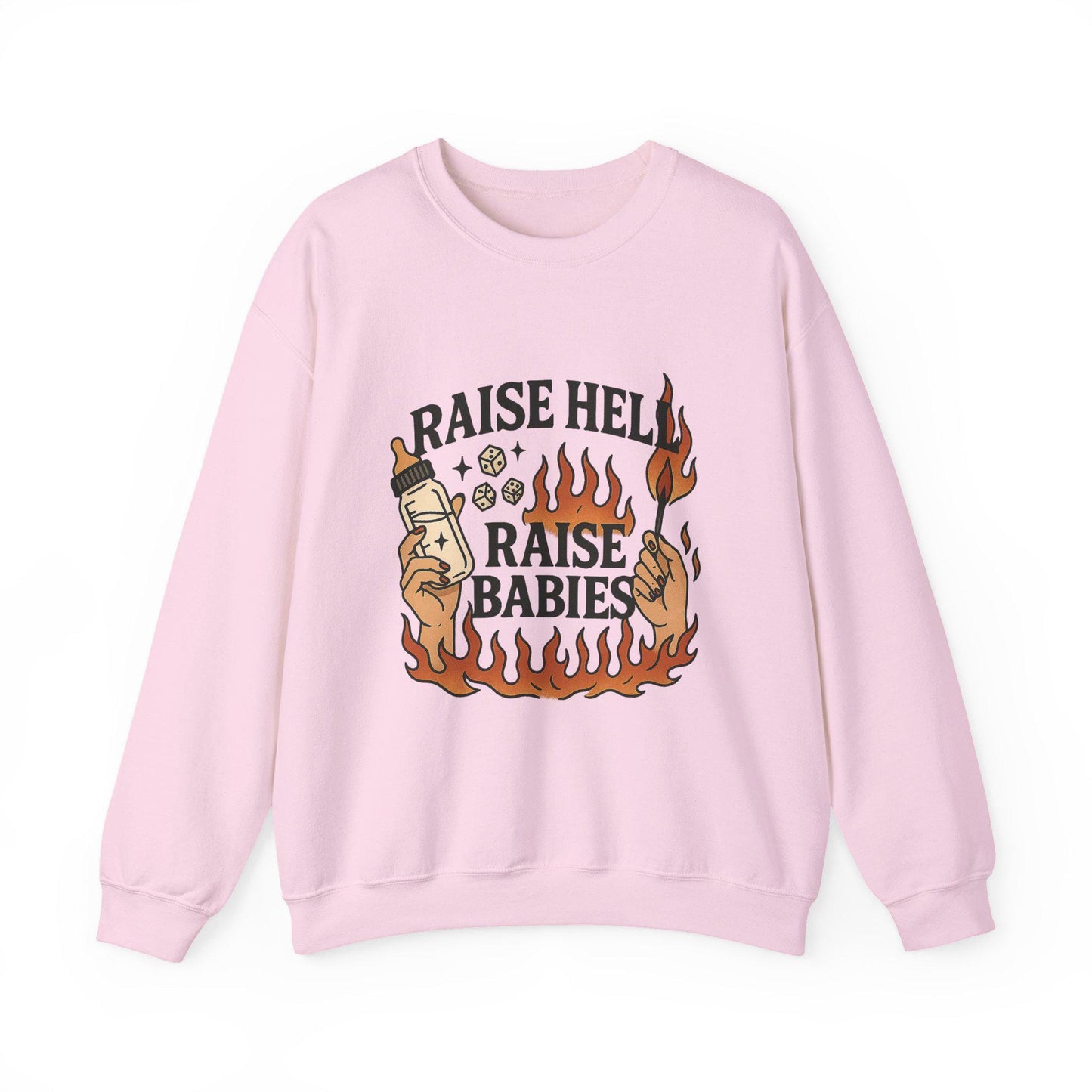 Raise hell raise babies yallternative edgy mama PNG graphic INSTANT digital download for tshirt sublimation or dtf