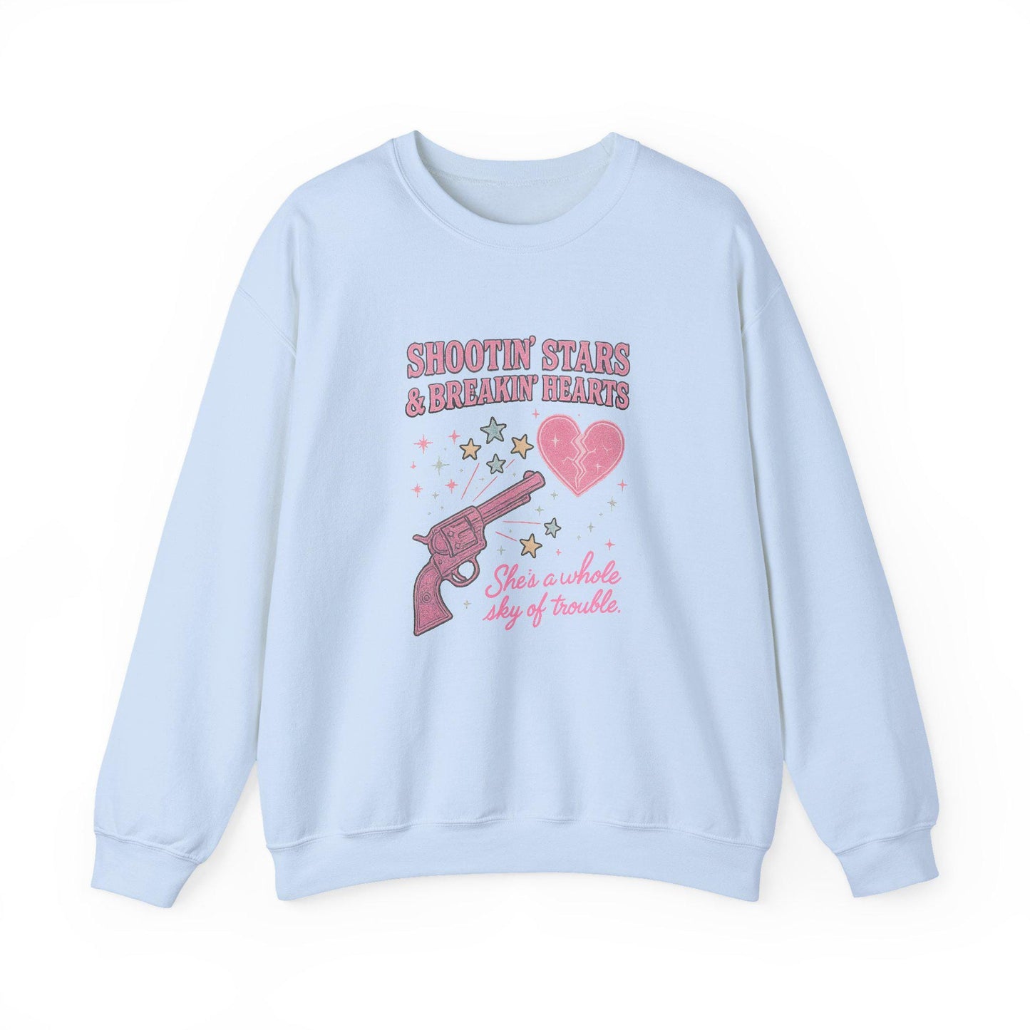 Pink western "Shootin stars & breakin hearts" cowgirl PNG graphic INSTANT digital download for tshirt sublimation or dtf