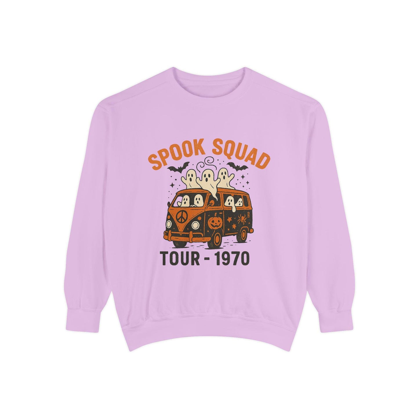 Halloween "spook squad tour - 1970" vintage ghost hippie van PNG graphic INSTANT digital download for tshirt sublimation or dtf
