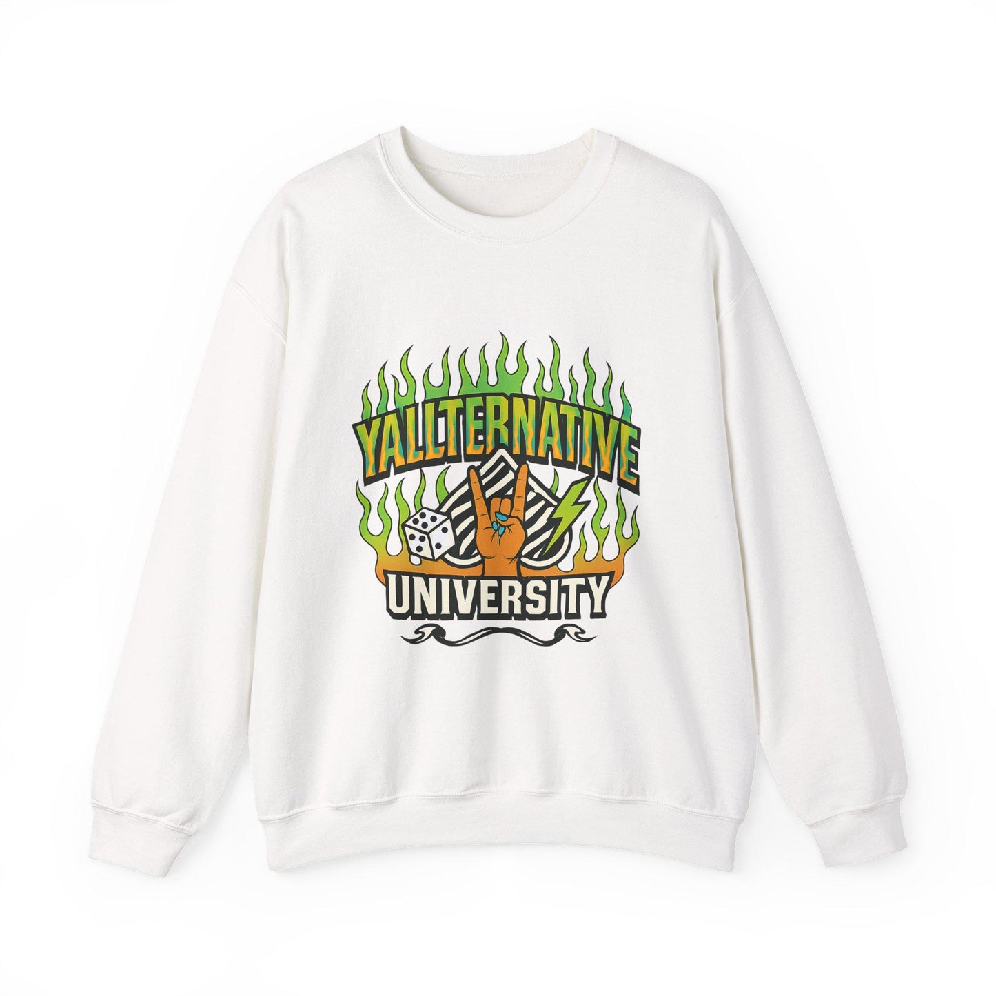 Edgy "yallternative university" spade dice PNG graphic INSTANT digital download for tshirt sublimation or dtf