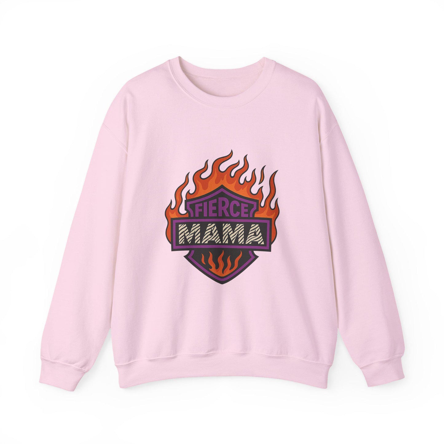 Moto flaming "fierce mama" PNG graphic INSTANT digital download for tshirt sublimation or dtf