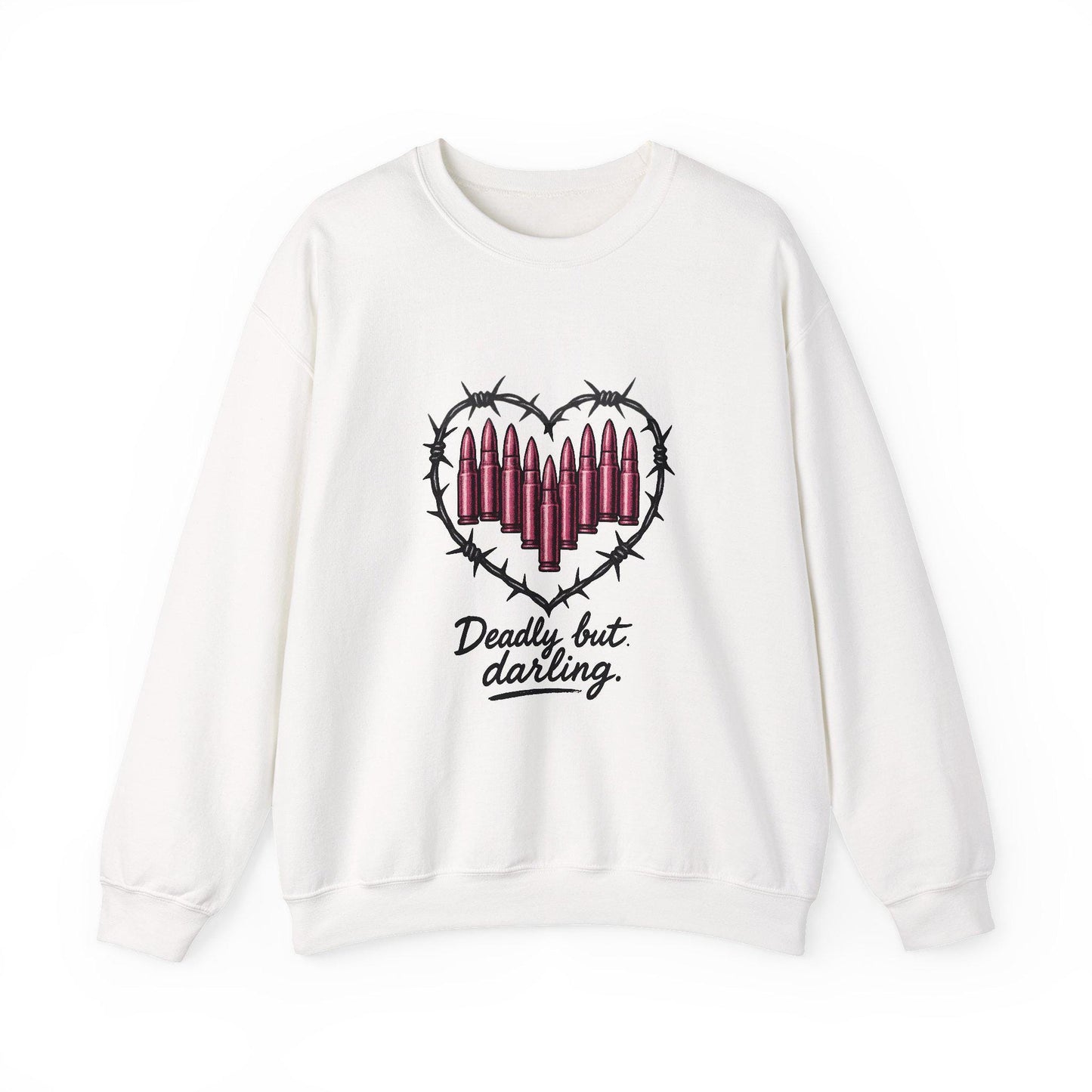 Edgy "deadly but darling" png graphic INSTANT digital download for tshirt sublimation and dtf