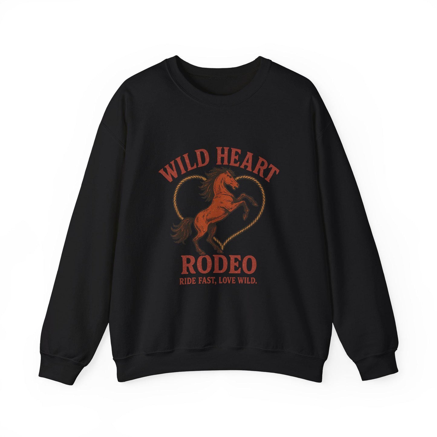 Western "Wild heart rode" horse and lasso heart png graphic INSTANT digital download for tshirt sublimation or dtf