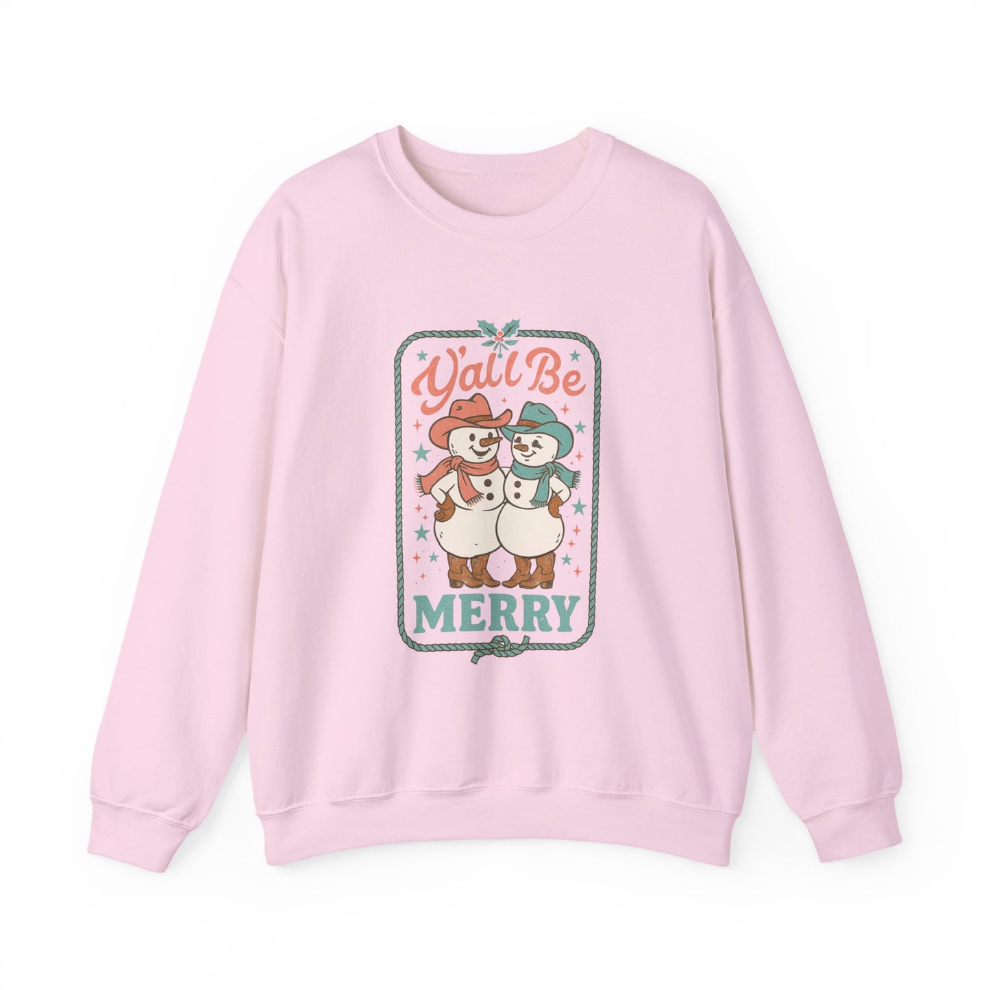 Merry Western Christmas PNG | Cowgirl Snowman Retro Country Christmas Graphic | Southern Holiday Sublimation Design