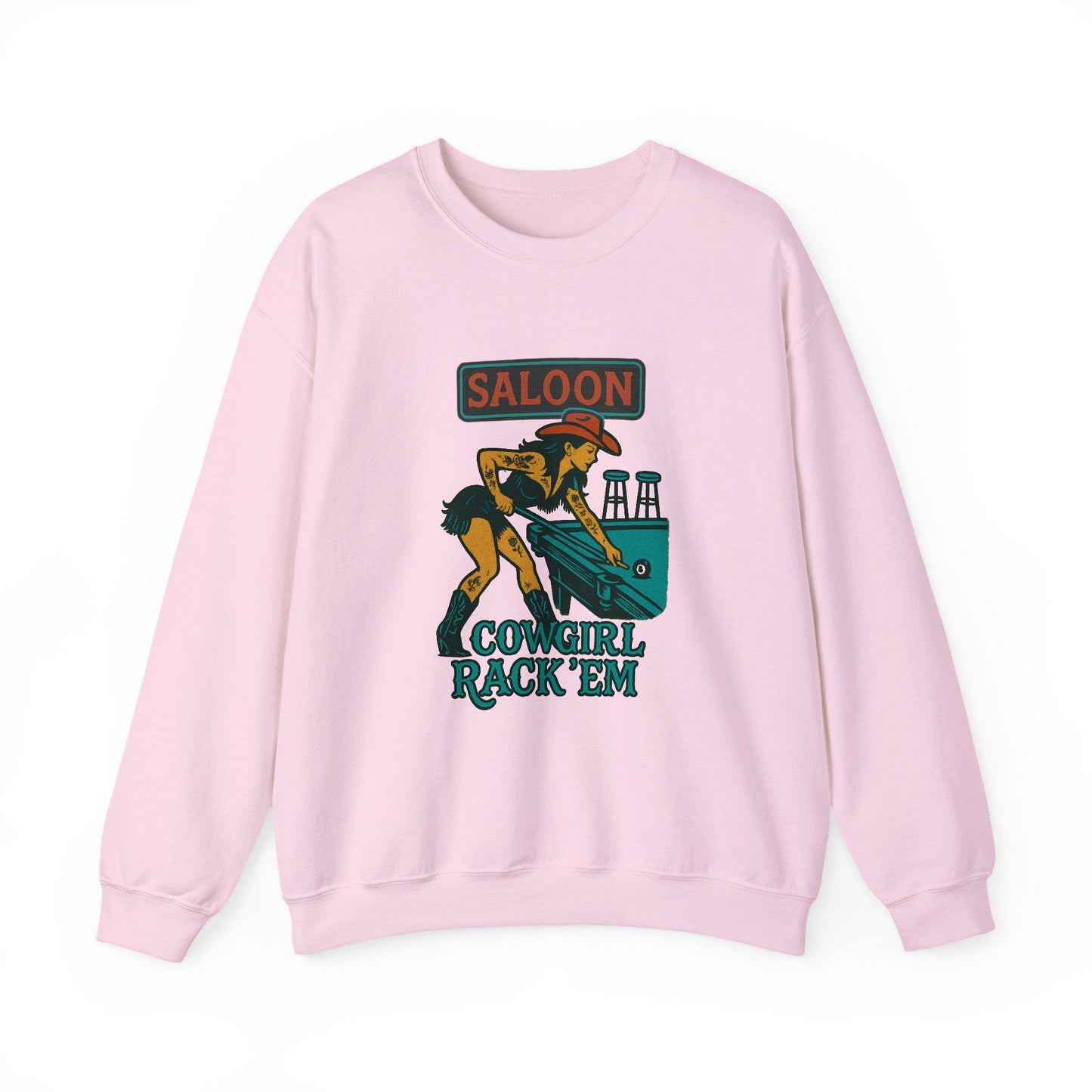 Western yallternative cowgirl playing pool png graphic INSTANT digital download for tshirt sublimation or dtf