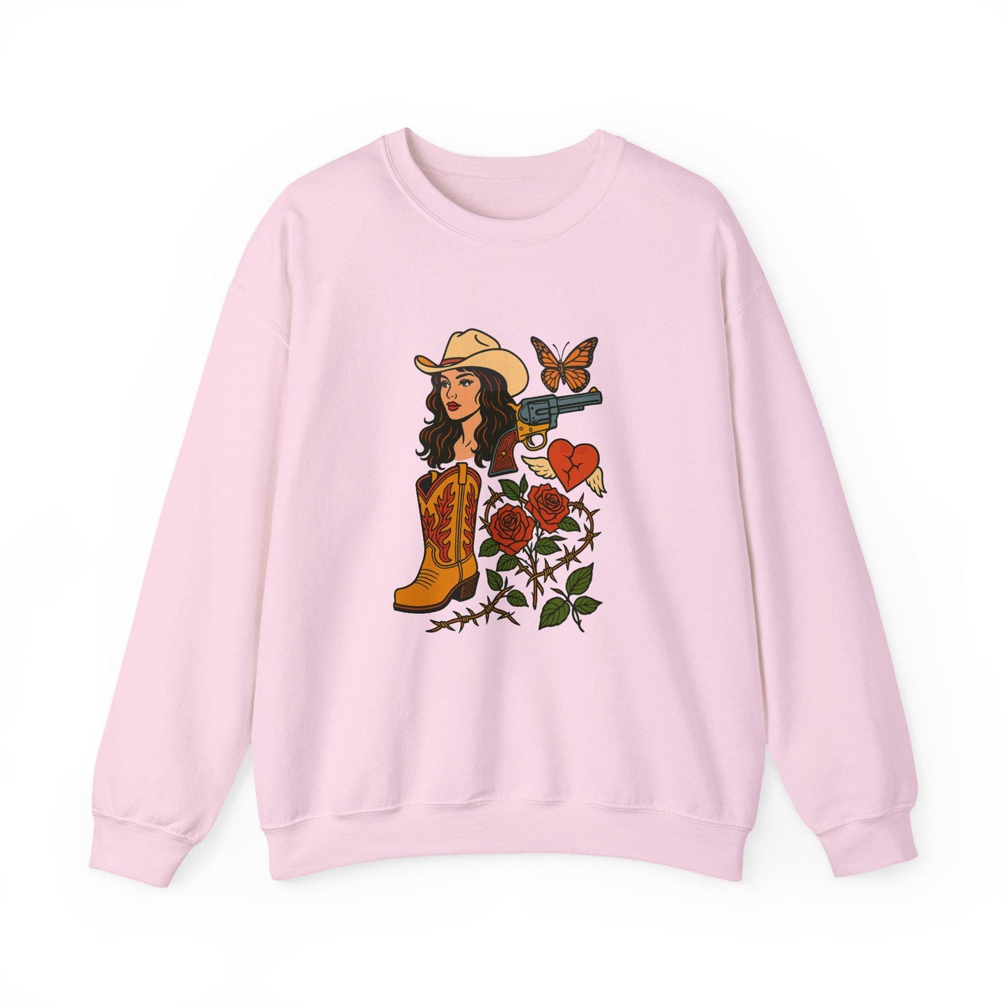 Western cowgirl collage png graphic INSTANT digital download for tshirt sublimation or dtf