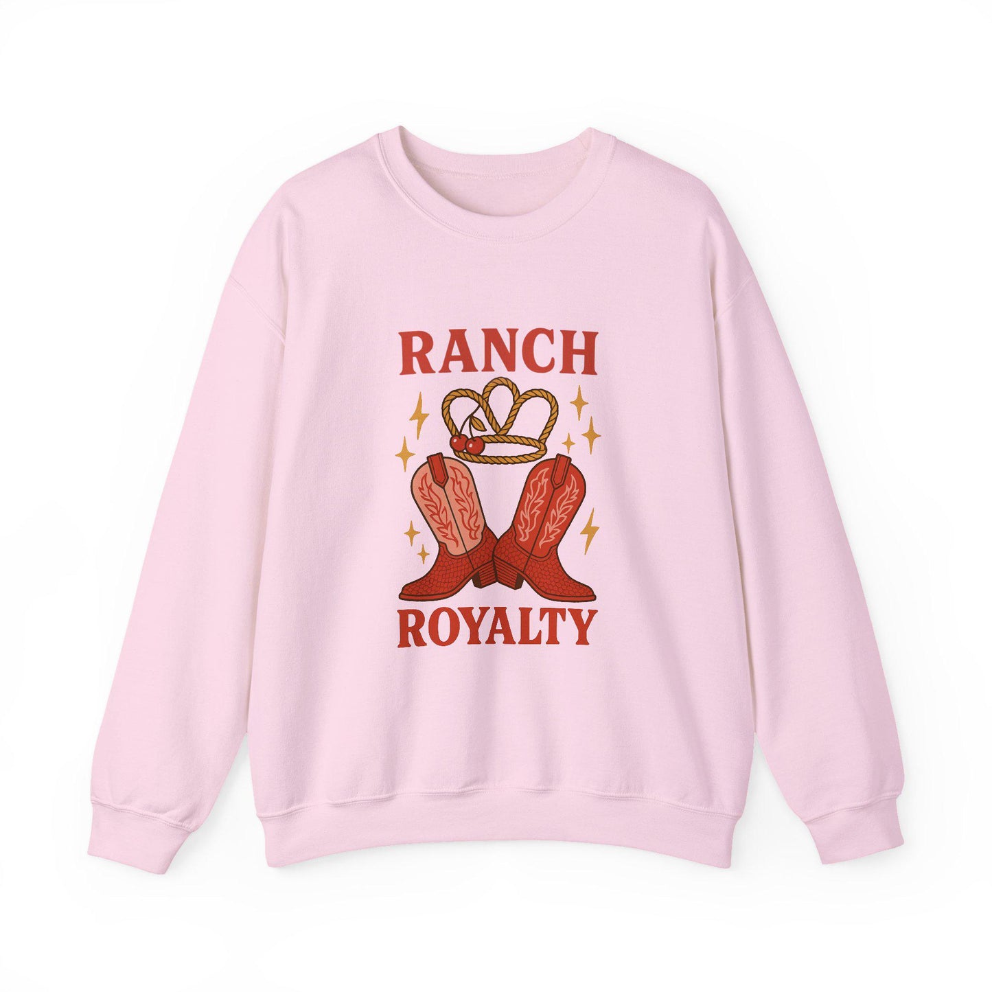Western "ranch royalty" lasso crown cherry and cowgirl boots PNG graphic INSTANT digital download for tshirt sublimation or dtf