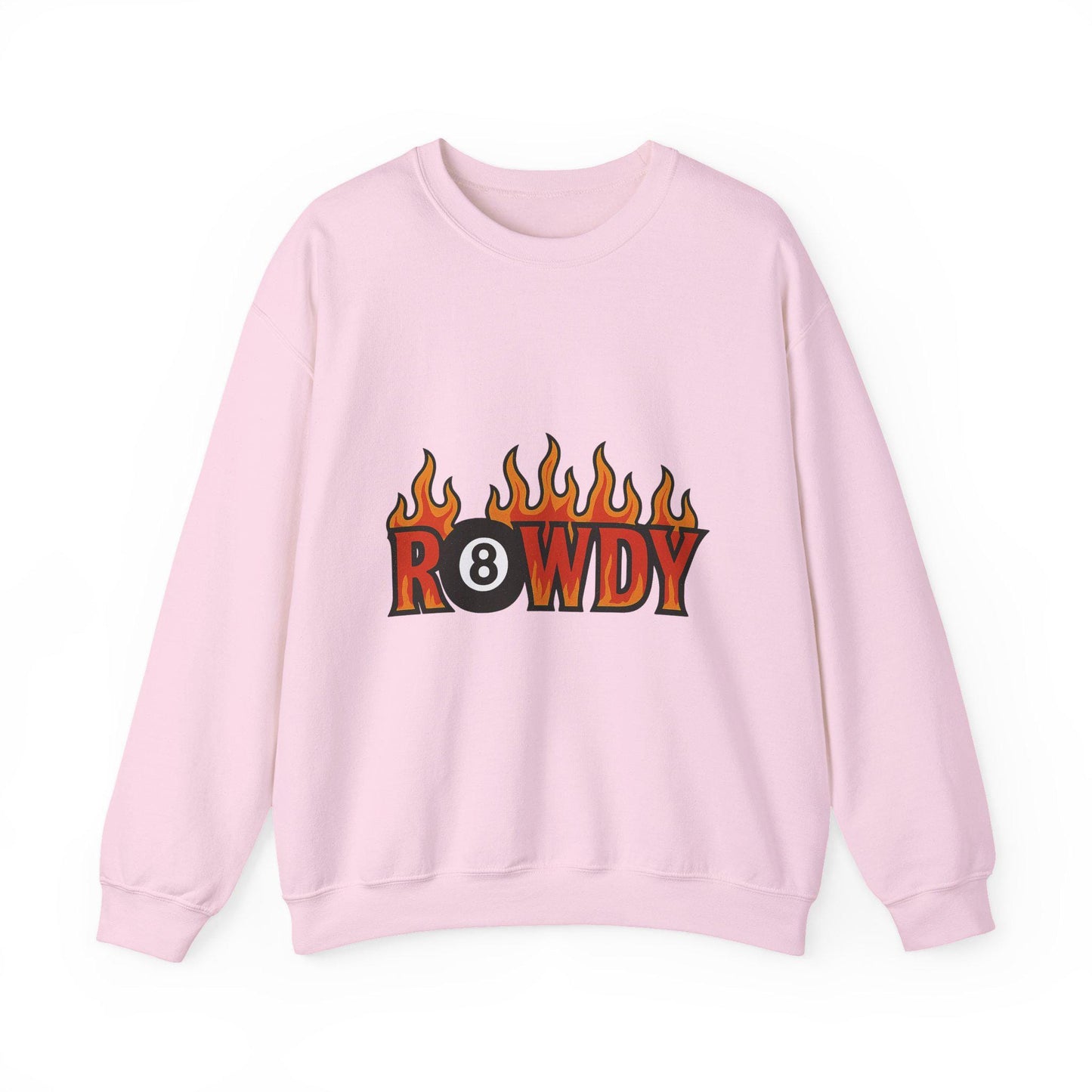 Edgy yallternative flaming "rowdy" 8ball PNG graphic INSTANT digital download for tshirt sublimation or dtf