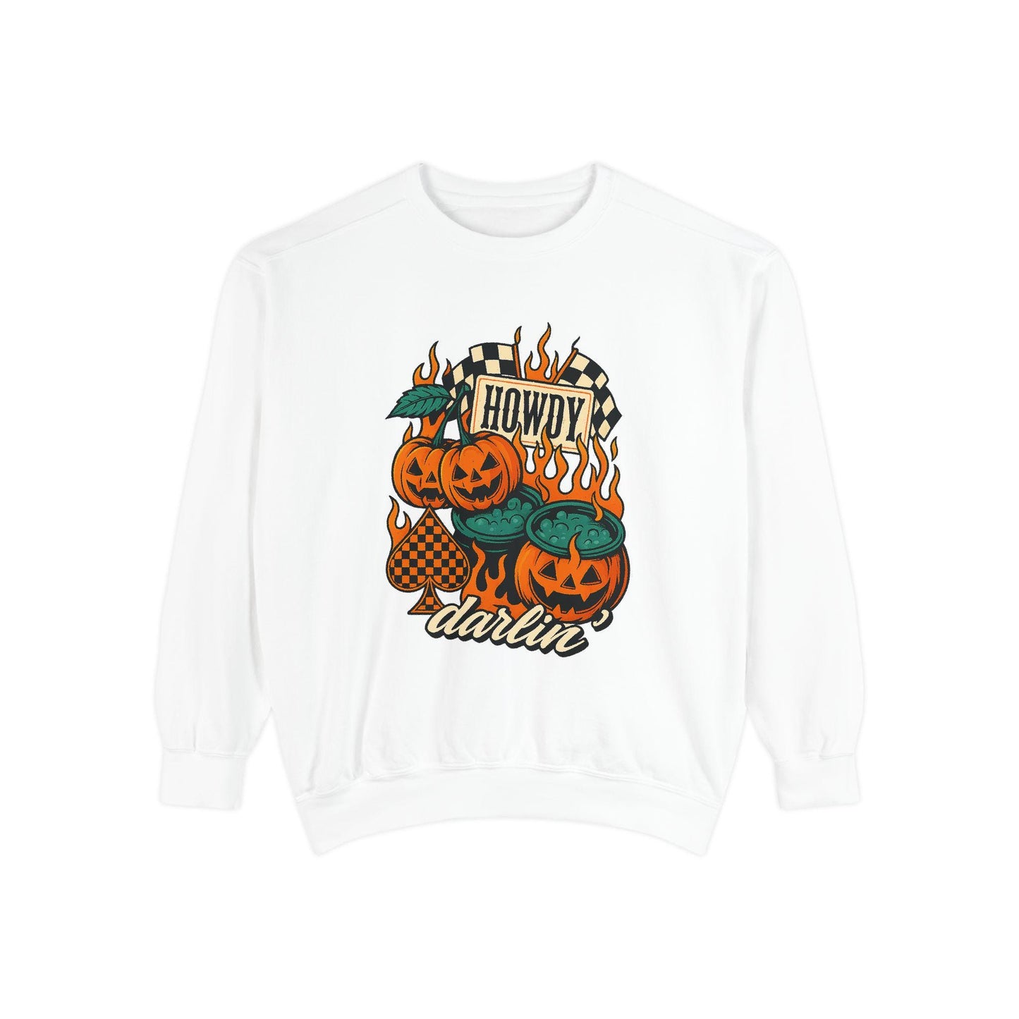 Western "howdy darlin" halloween pumpkin PNG graphic INSTANT digital download for tshirt sublimation or dtf