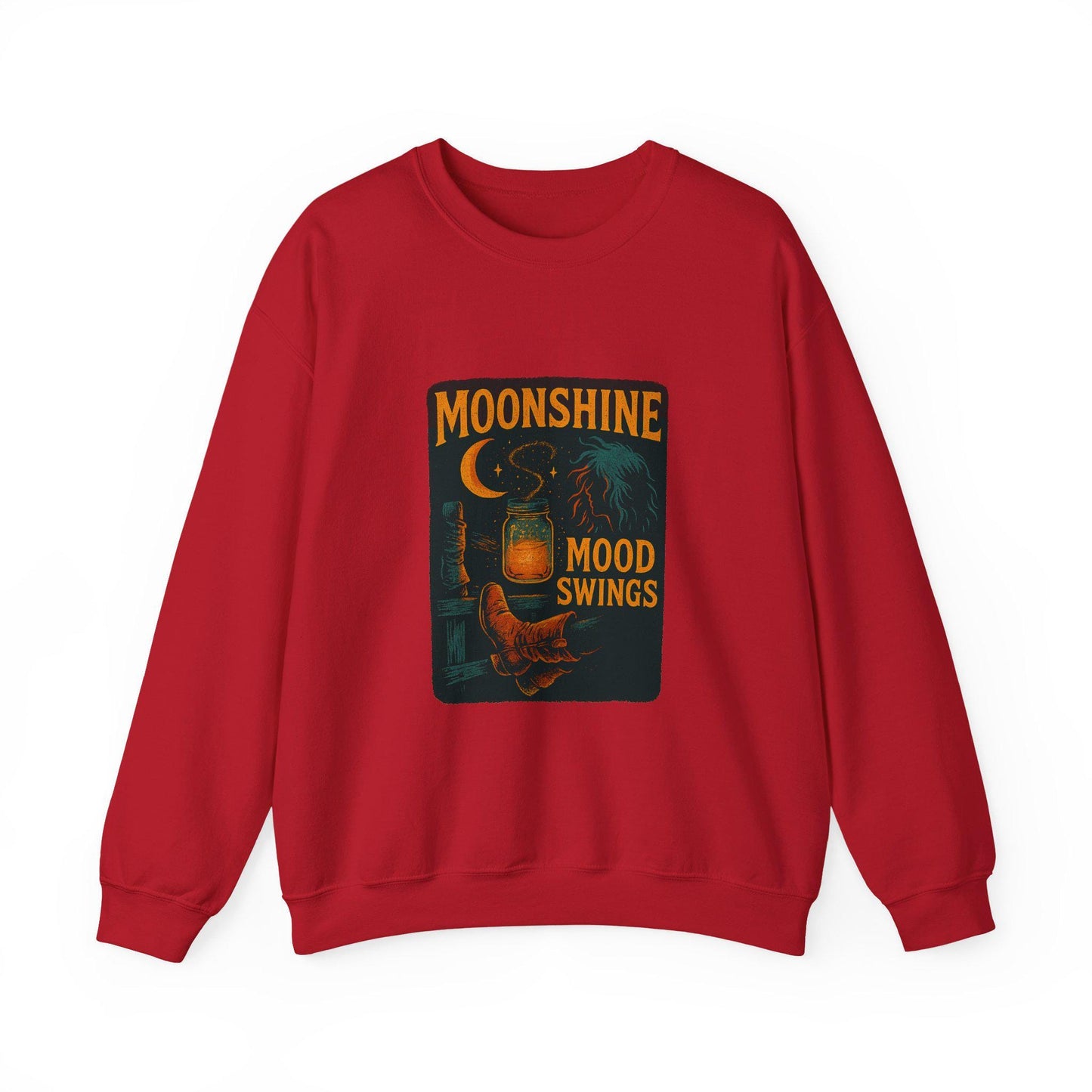 Western "Moonshine, mood swings" png graphic INSTANT digital download for tshirt sublimation or dtf
