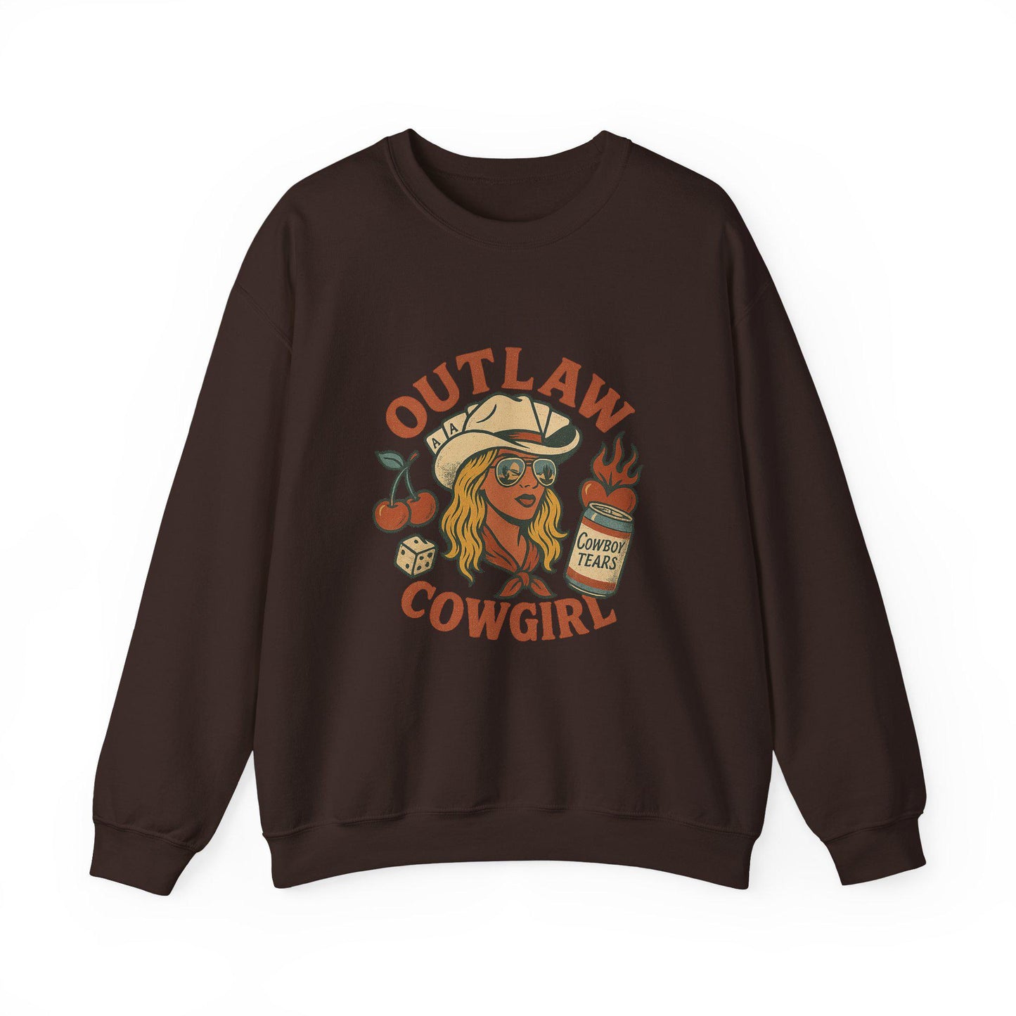 Western Outlaw blonde cowgirl vintage beer can cards cherry dice png graphic INSTANT digital download for tshirt sublimation or dtf