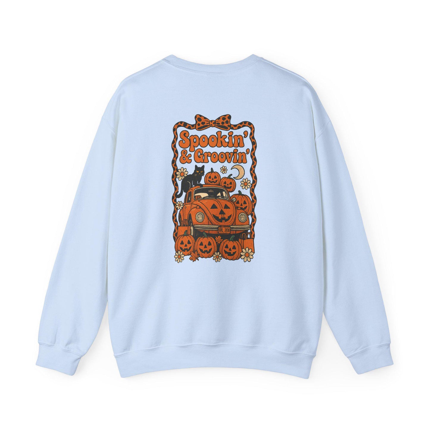 Groovy vintage halloween pumpkin beetle pumpkin PNG graphic digital downloads for tshirt sublimation or dtf