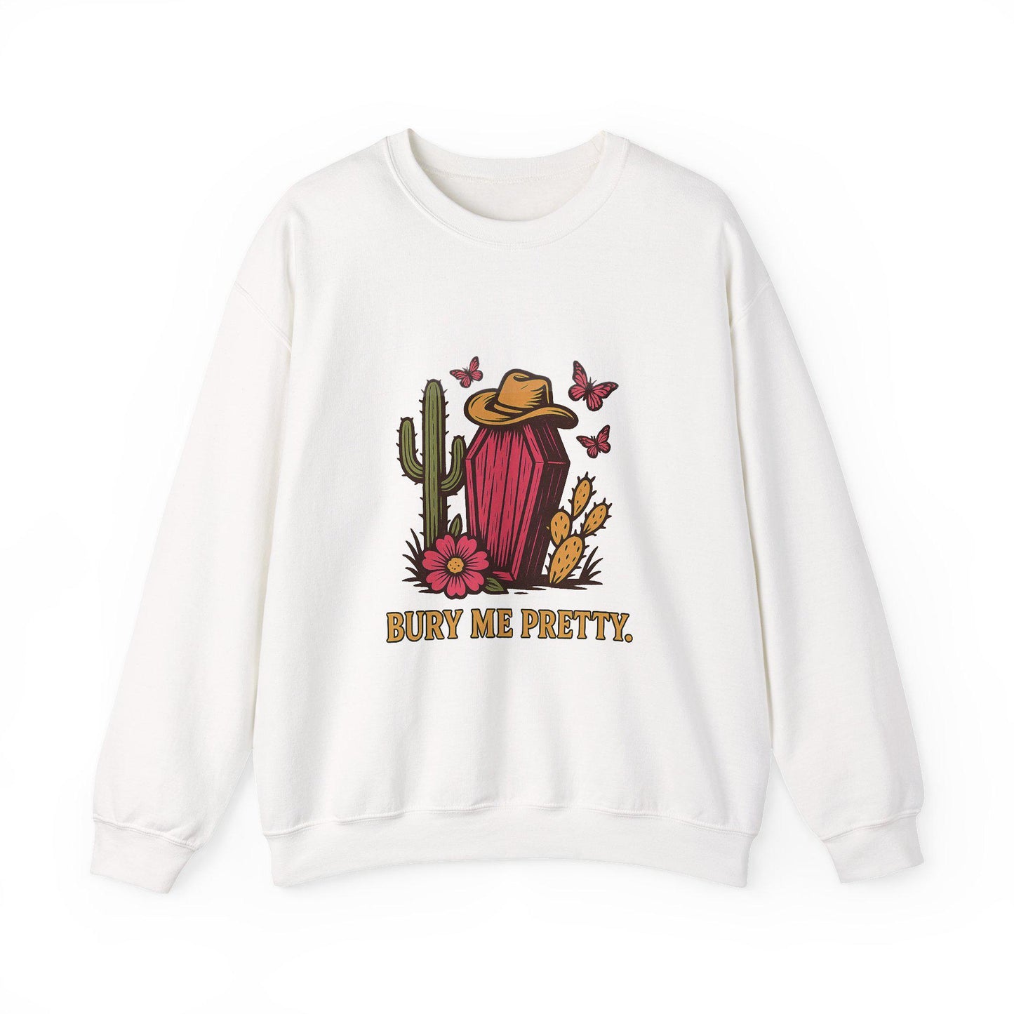 Western bury me pretty desert coffin butterfly png graphic INSTANT digital download for tshirt sublimation or dtf