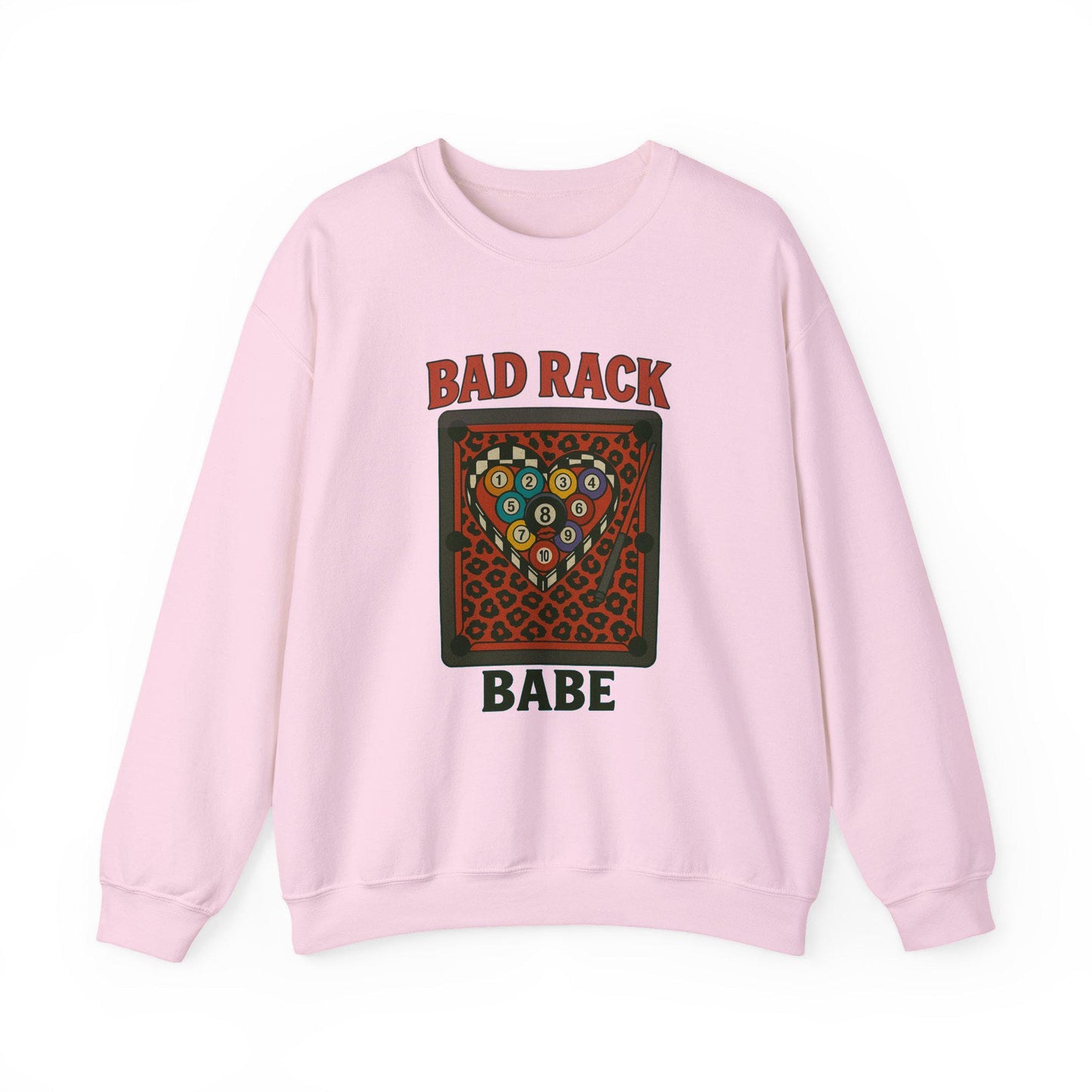 Bad rack babe heart shaped checkered rack 8 ball cheetah print pool table graphic digital download for tshirt sublimation or dtf