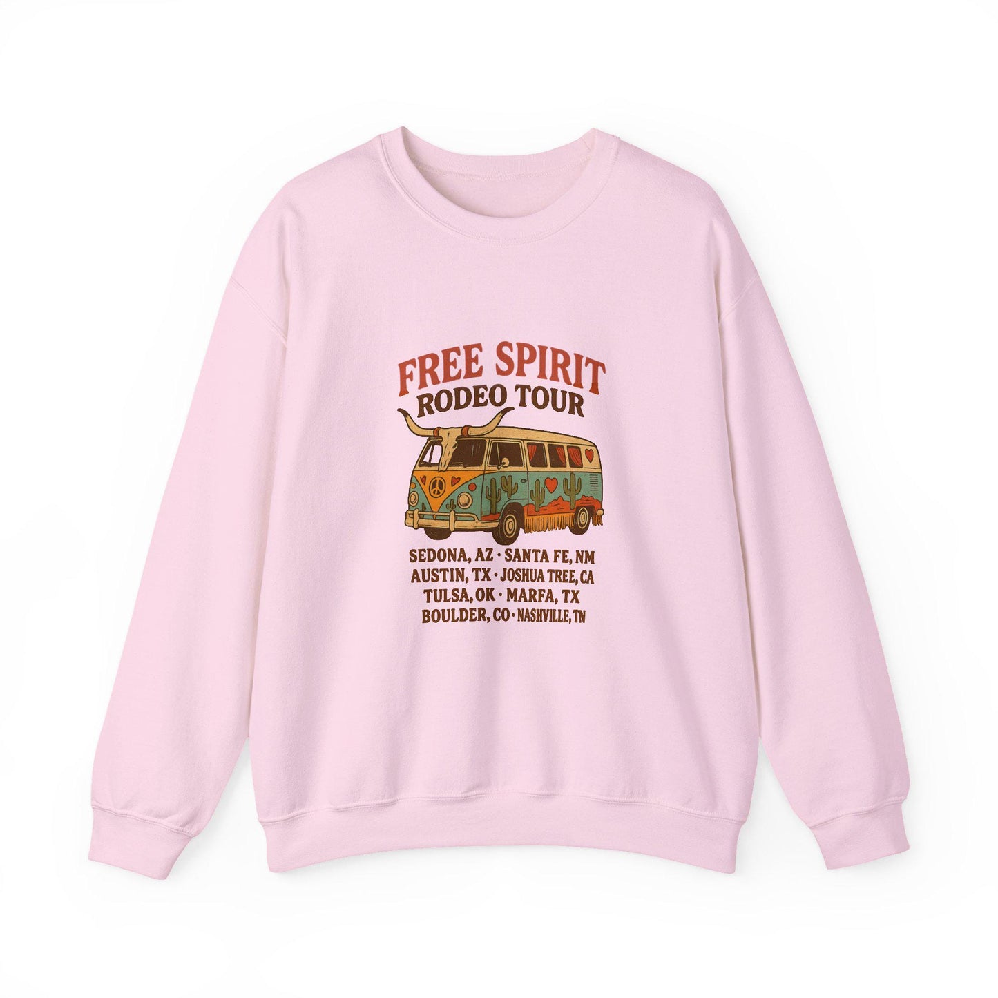 Western free spirit rodeo tour western groovy hippie van instant png download for tshirt sublimation or dtf