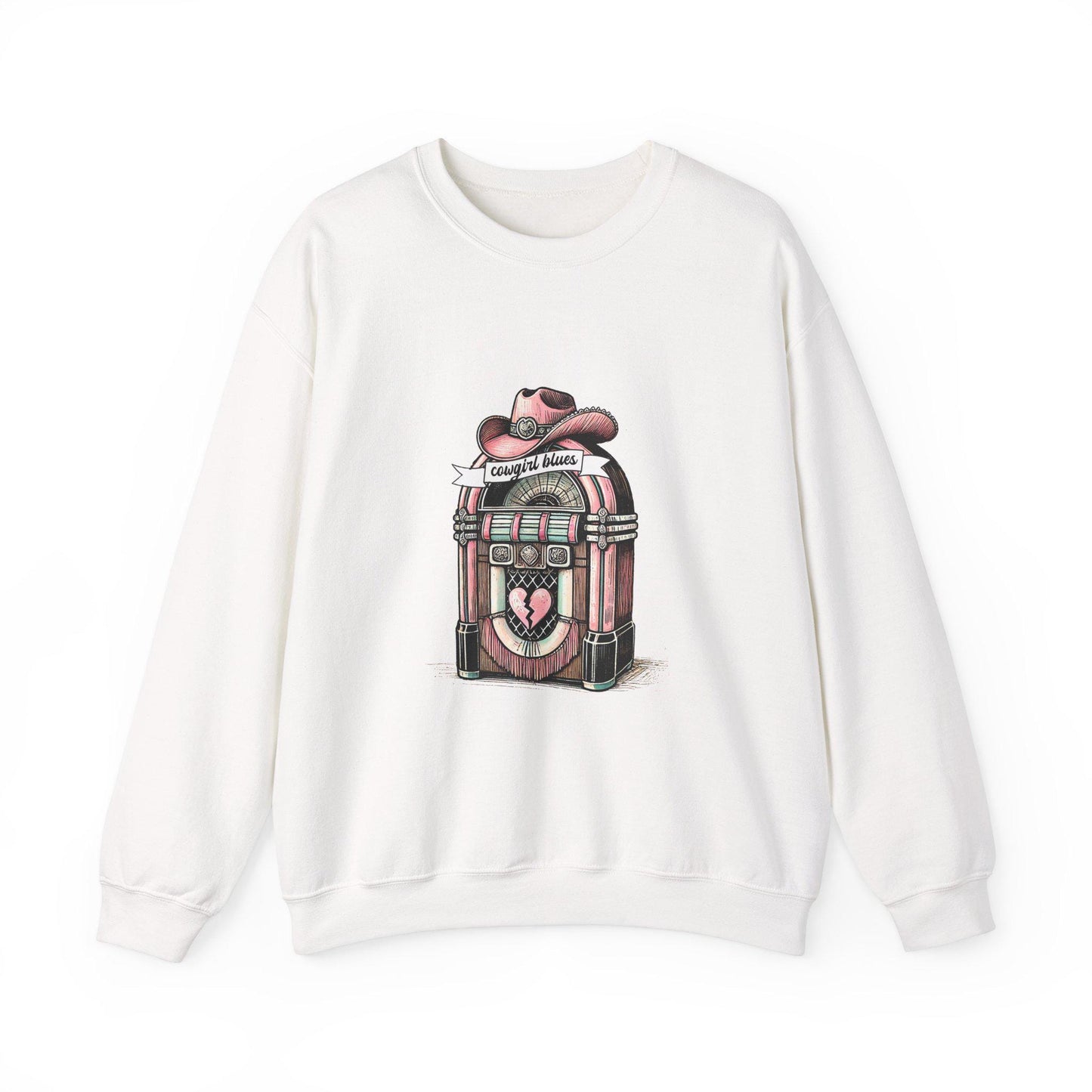 Western broken hearted cowgirl jukebox png graphic for sublimation or dtf