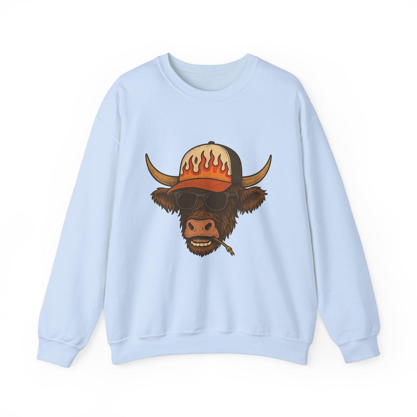 Cute Cow in trucker hat western png graphic digital download for sublimation or dtf