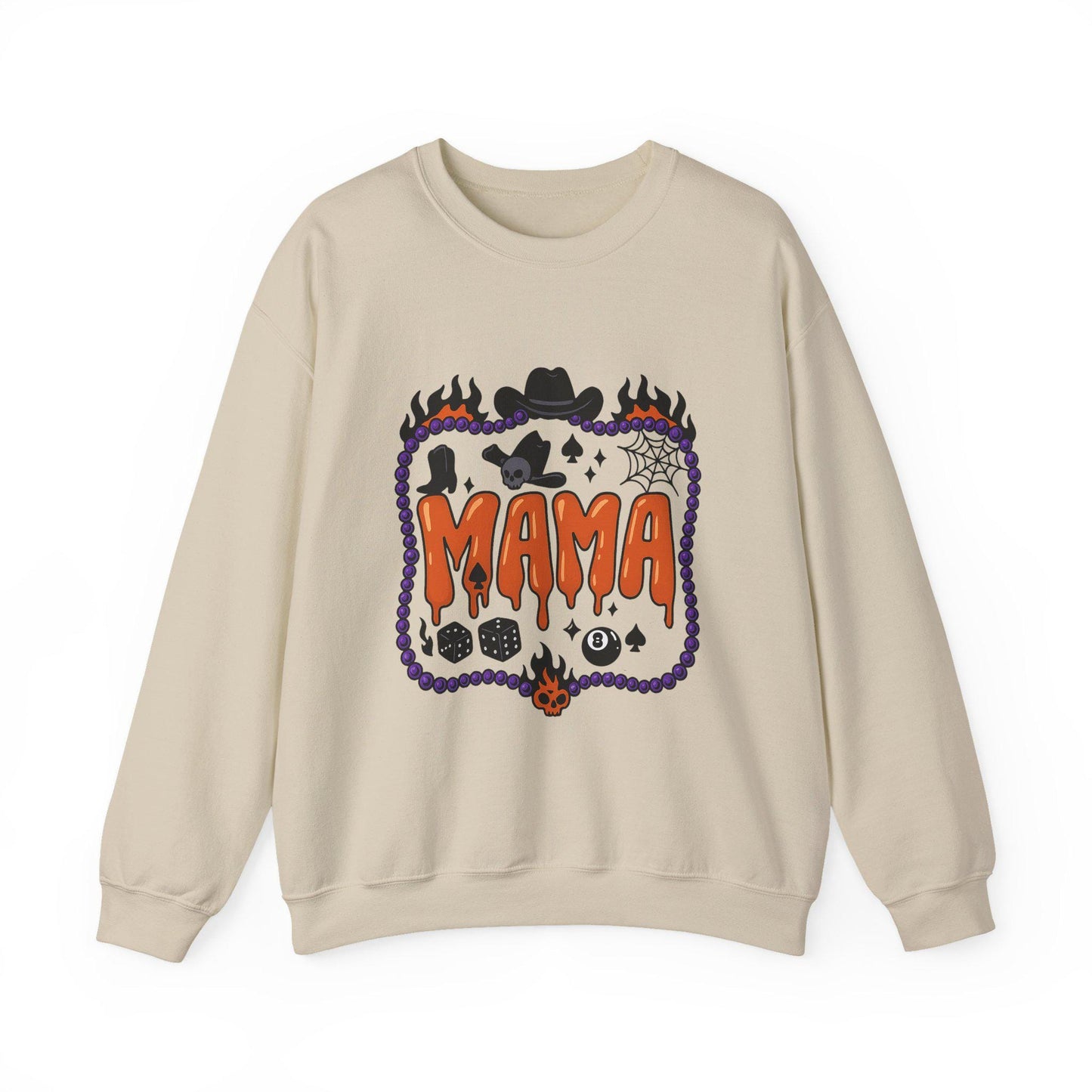 Halloween spooky "MAMA" 8ball dice PNG graphic INSTANT digital download for tshirt sublimation or dtf