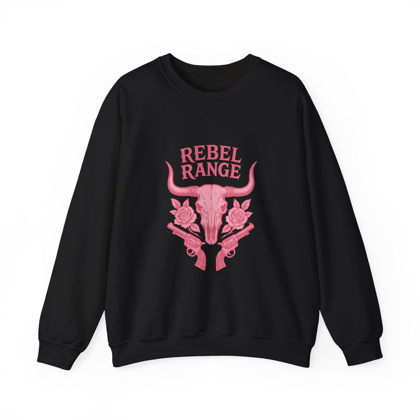 Western rebel rang bull revolver rose png graphic digital download for tshirt sublimation or dtf