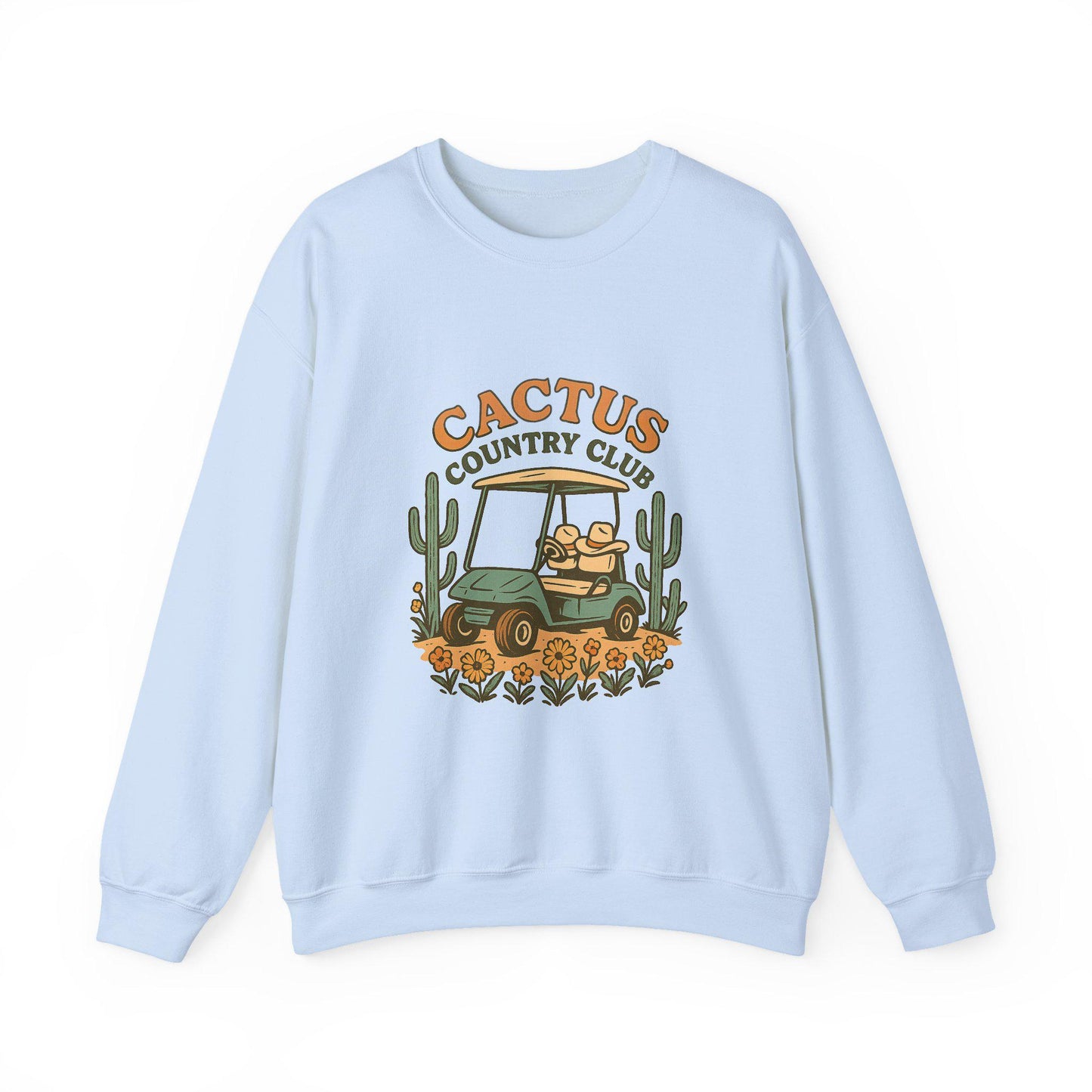 Western "cactus country club" golf cart desert png graphic INSTANT digital download for tshirt sublimation or dtf