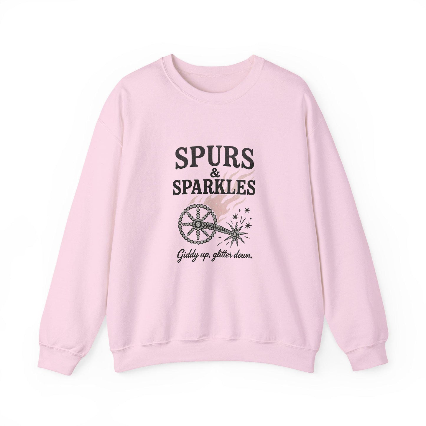 Pink punchy western "spurs & sparkles" cowgirl PNG graphic INSTANT digital download for tshirt sublimation or dtf