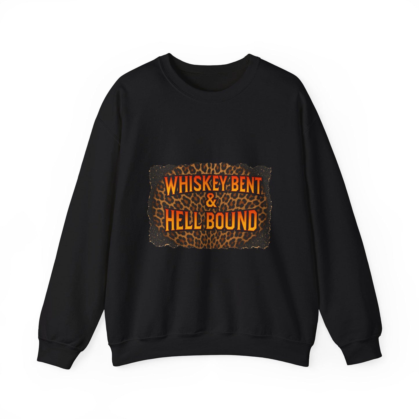 Whiskey bent and hell bound cheetah print png graphic INSTANT digital download for tshirt sublimation or dtf