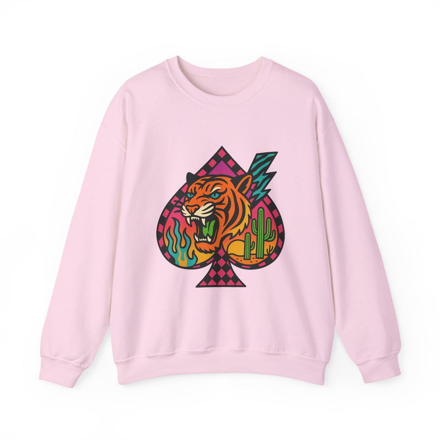 Edgy yallternative checkered tiger desert spade PNG graphic INSTANT digital download for tshirt sublimation or dtf