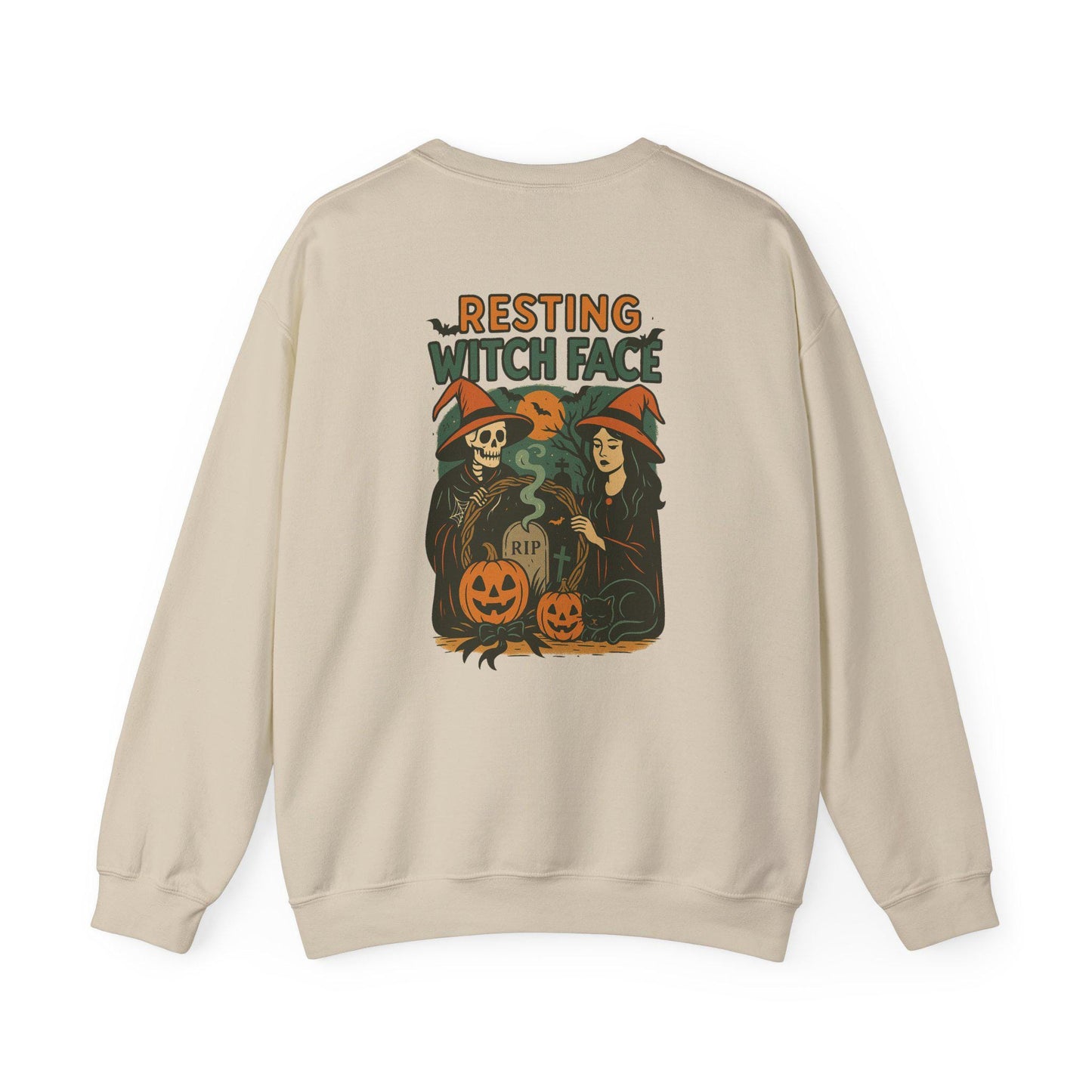 Halloween "resting witch face" vintage graphic digital download for tshirt sublimation or dtf