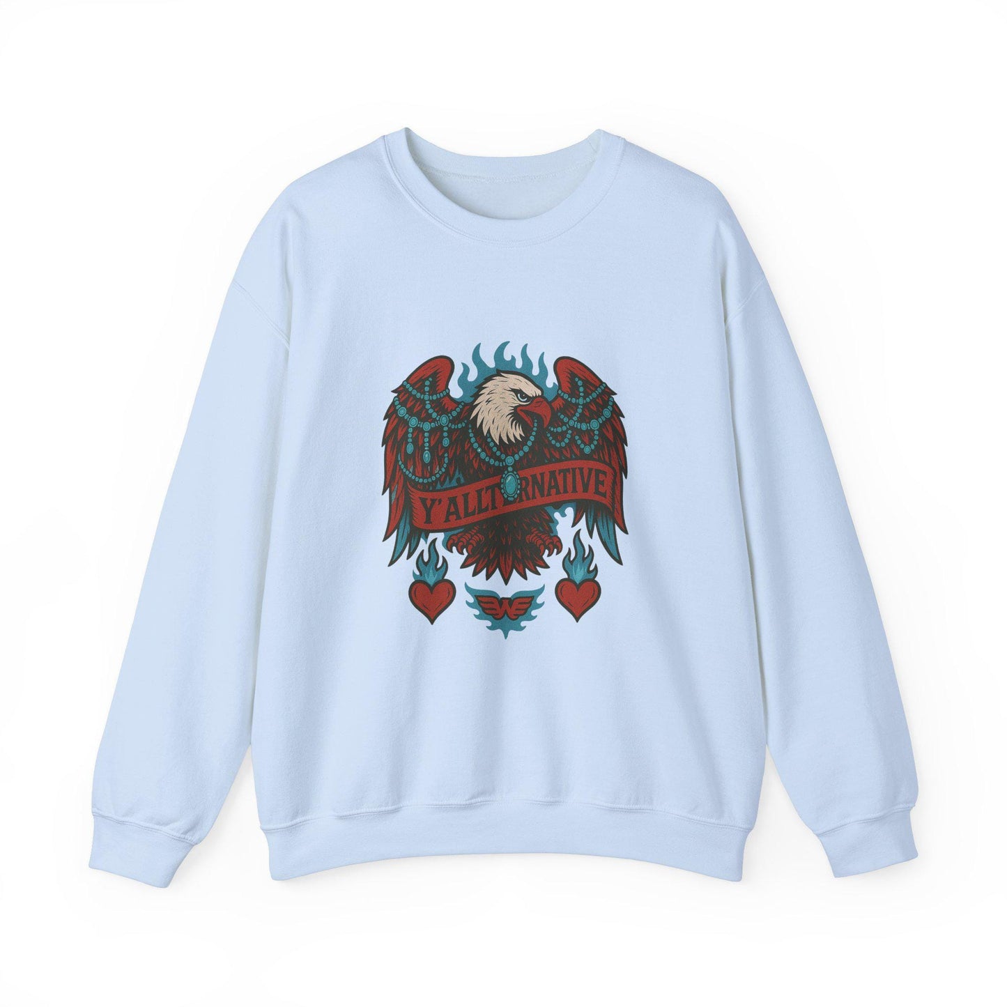 yallternative turquoise jewelry eagle flame png graphic INSTANT digital download for tshirt sublimation or dtf