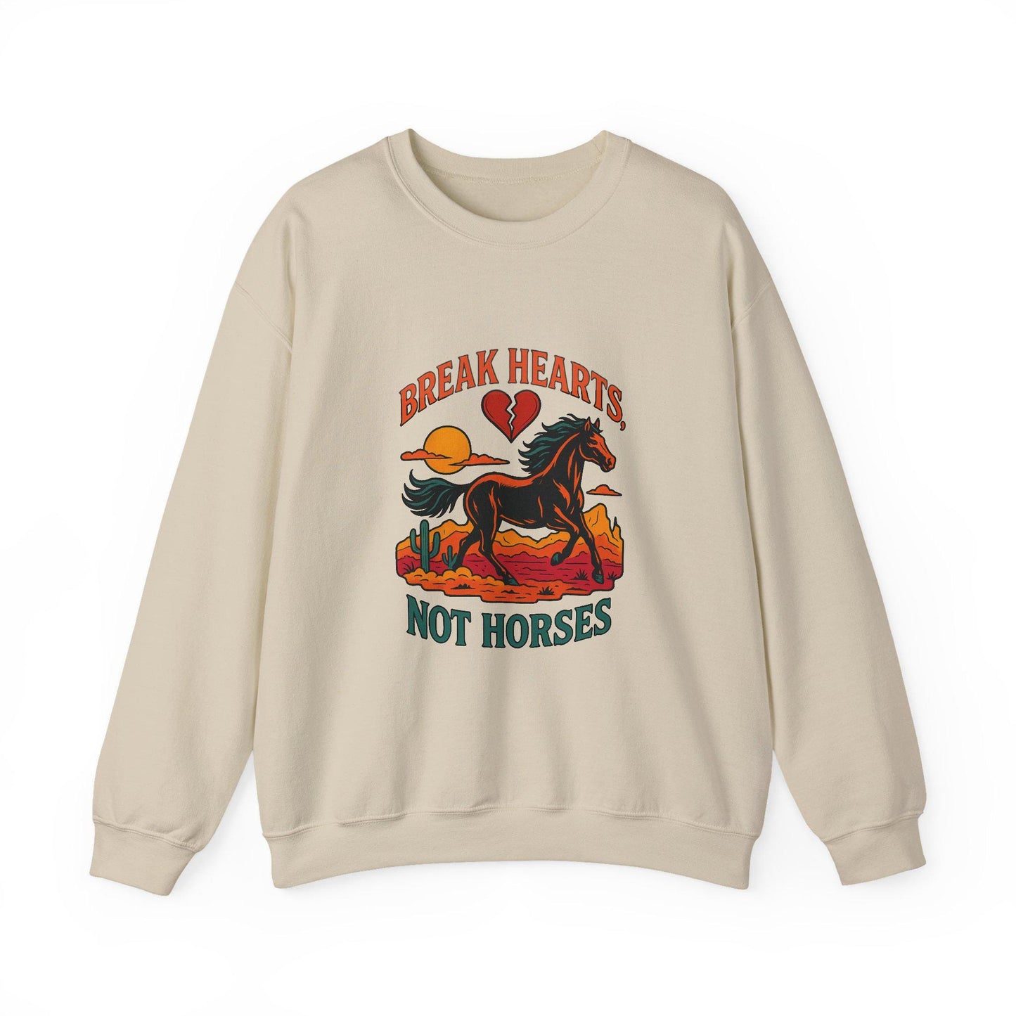 Western break hearts not horses png graphic INSTANT digital download for tshirt sublimation or dtf