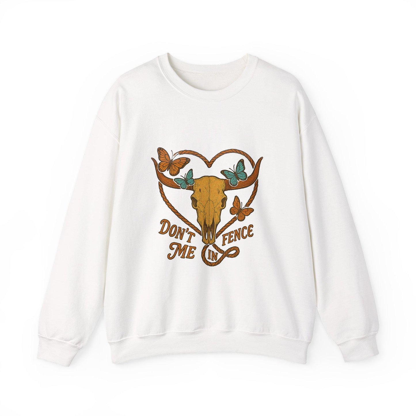 western dont fence me bull skull butterfly lasso png graphic INSTANT digital download for tshirt sublimation or dtf