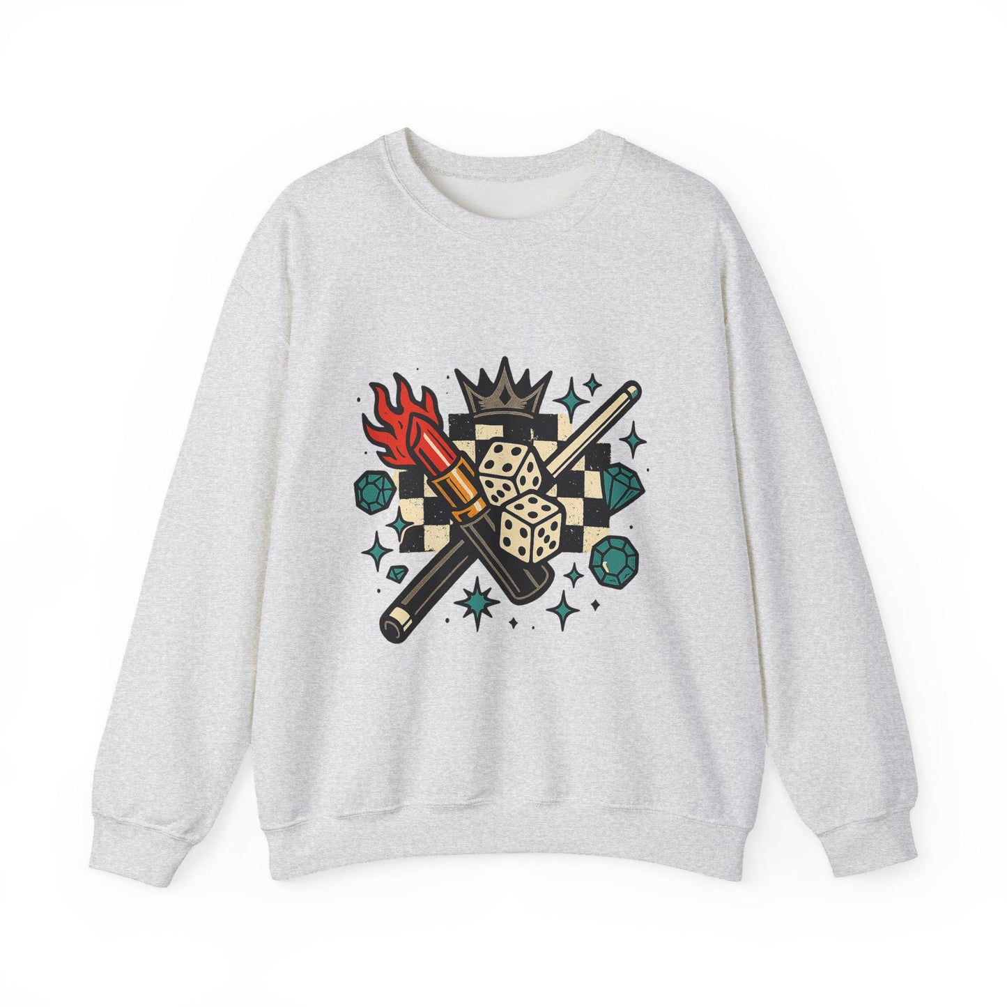 Edgy lipstick pool stick dice checkered flame PNG graphic INSTANT digital download for tshirt sublimation or dtf