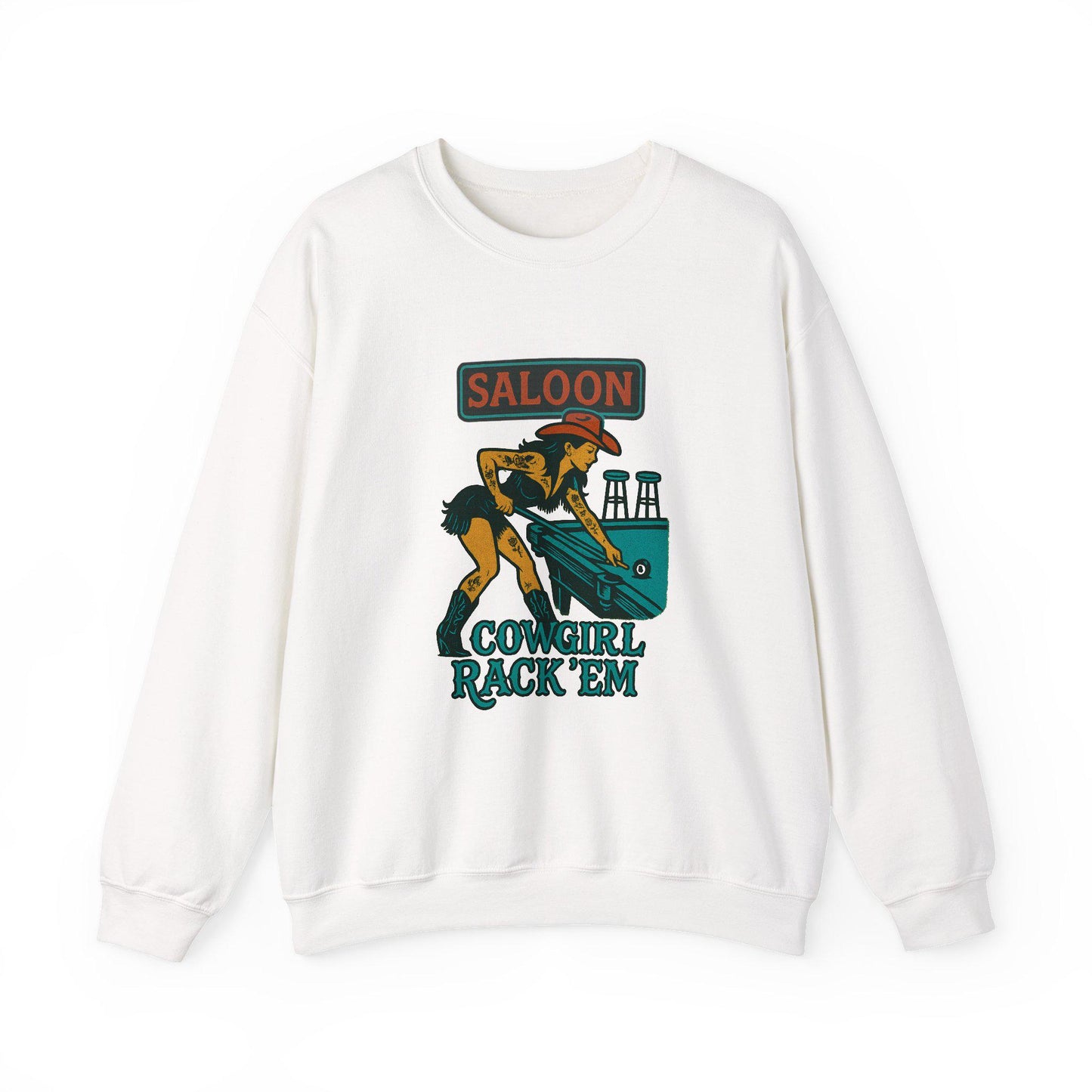 Western yallternative cowgirl playing pool png graphic INSTANT digital download for tshirt sublimation or dtf