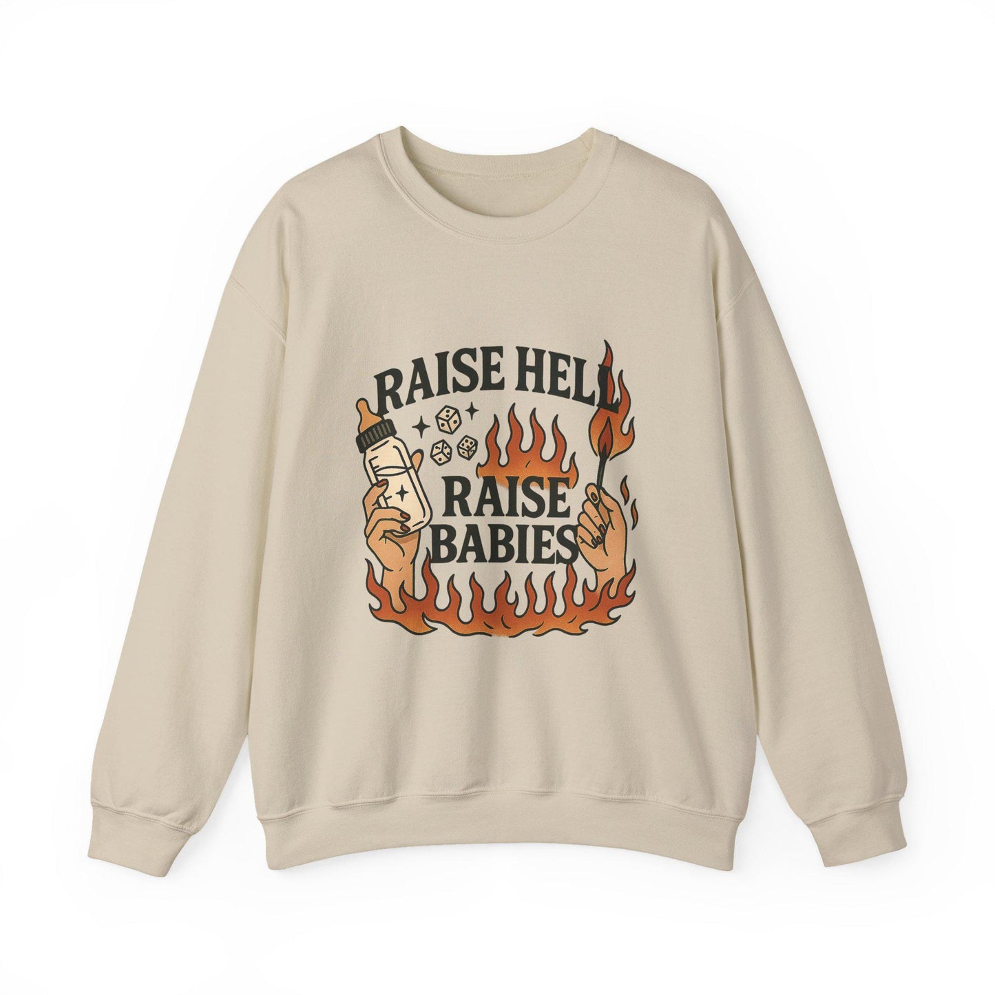 Raise hell raise babies yallternative edgy mama PNG graphic INSTANT digital download for tshirt sublimation or dtf