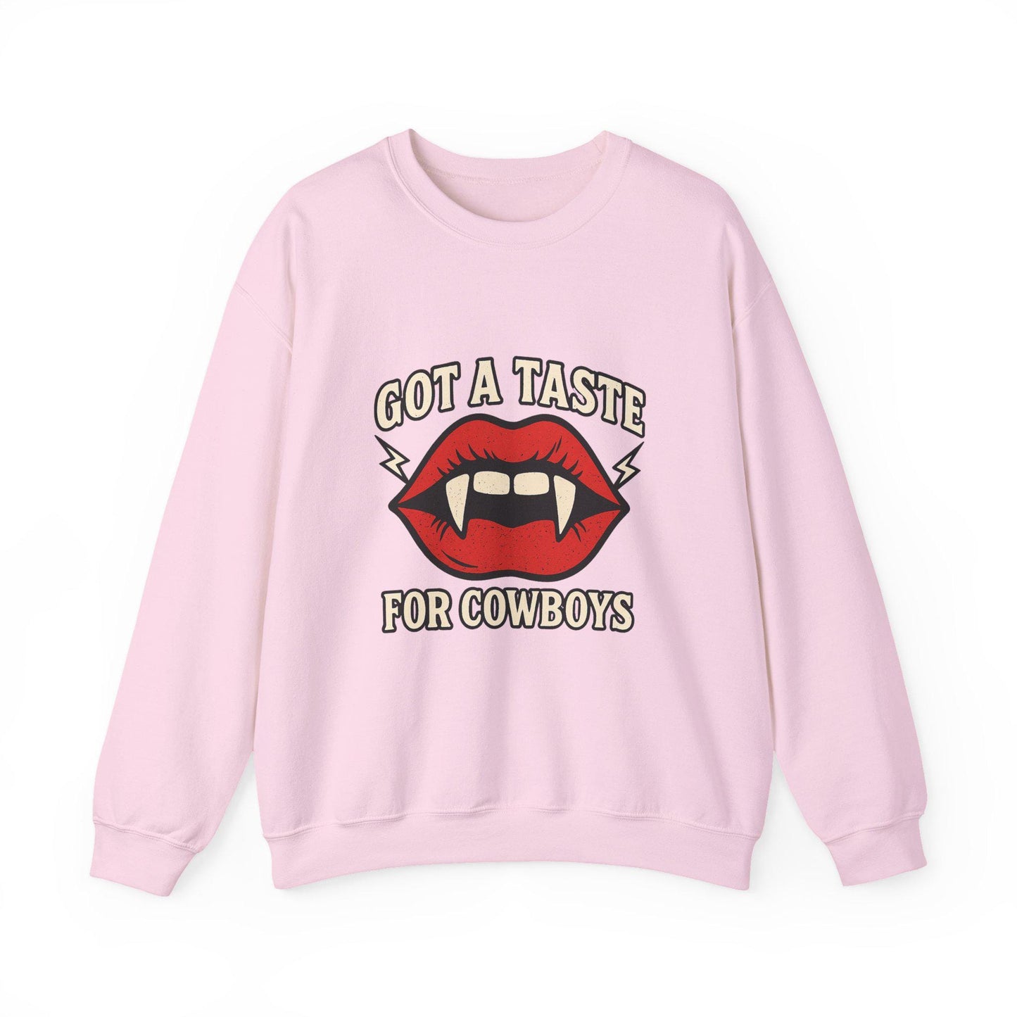 Western halloween "got a taste for cowboys" vampire fang PNG graphic INSTANT digital download for tshirt sublimation or dtf