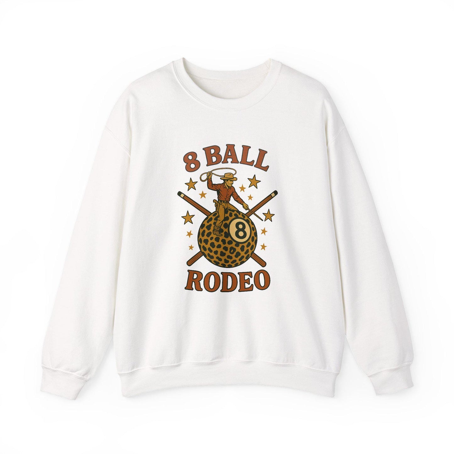 Western 8ball rodeo cowboy riding cheetah print 8ball png graphic INSTANT digital download for tshirt sublimation or dtf