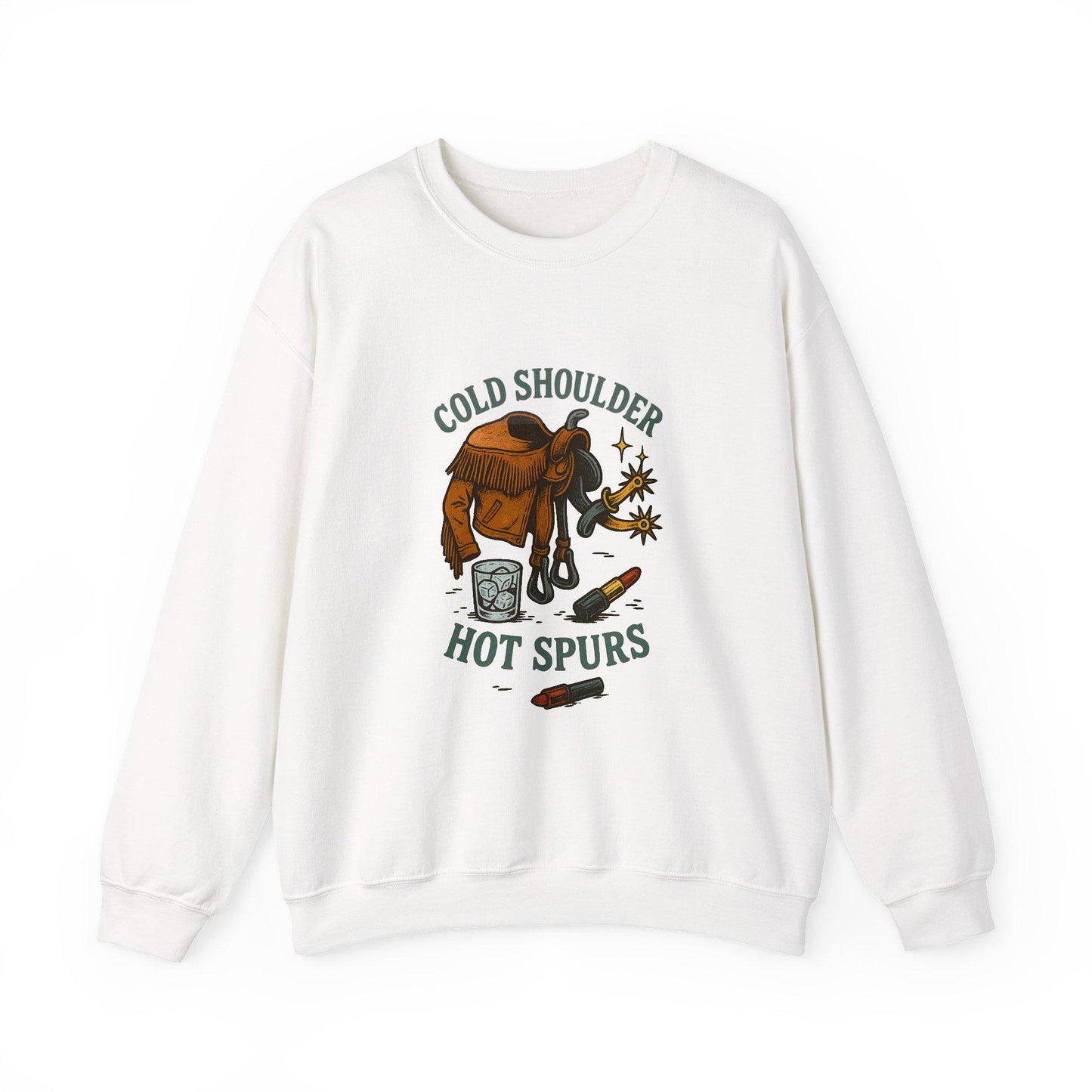 Western "Cold shoulder, Hot spurs" PNG graphic INSTANT digital download for tshirt sublimation or dtf