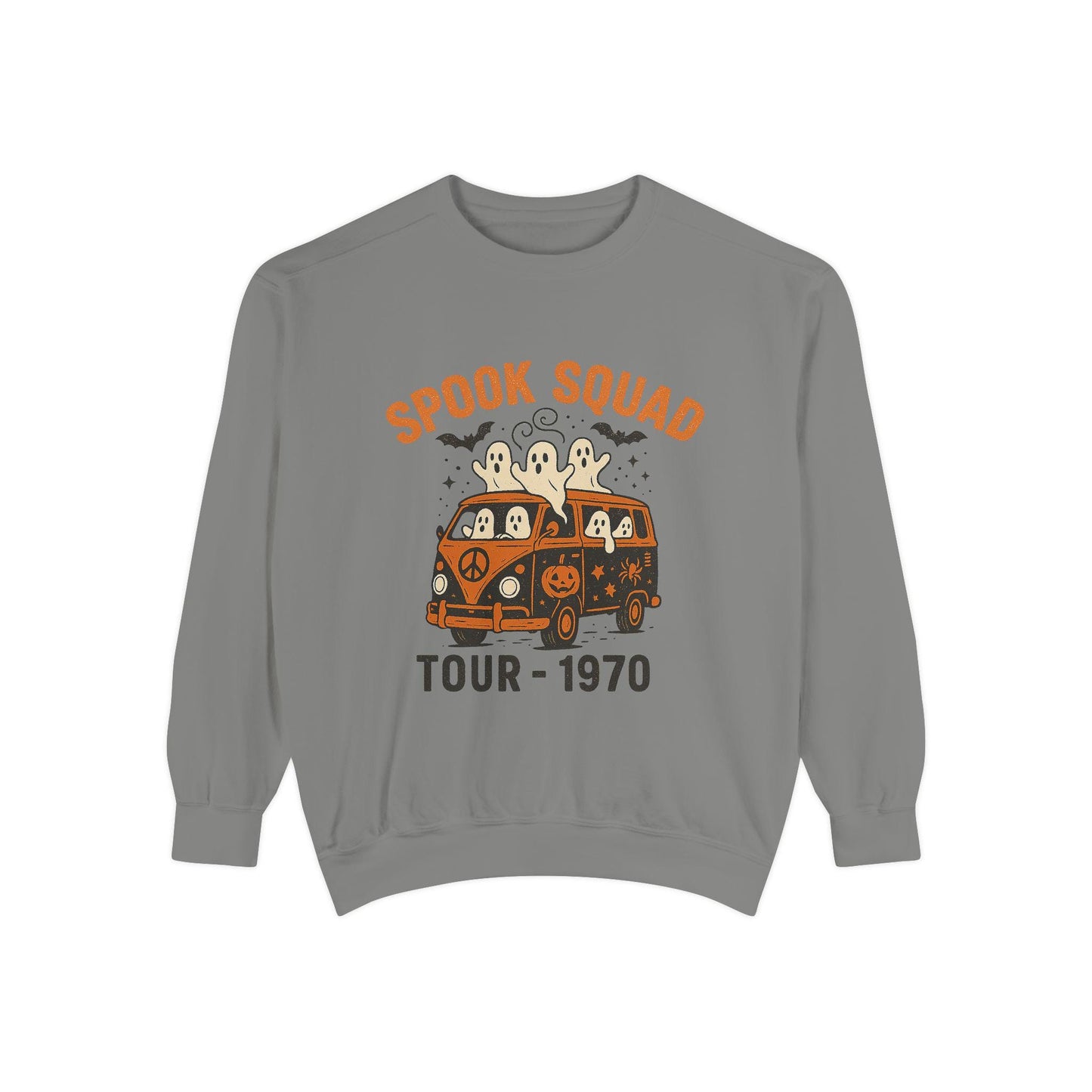 Halloween "spook squad tour - 1970" vintage ghost hippie van PNG graphic INSTANT digital download for tshirt sublimation or dtf