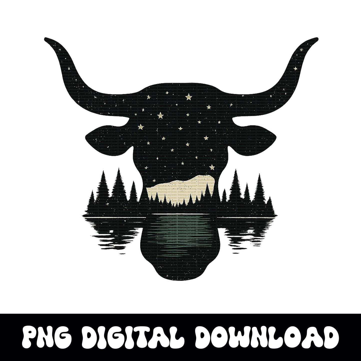 Cow lake summer png graphic INSTANT digital download for tshirt sublimation or dtf
