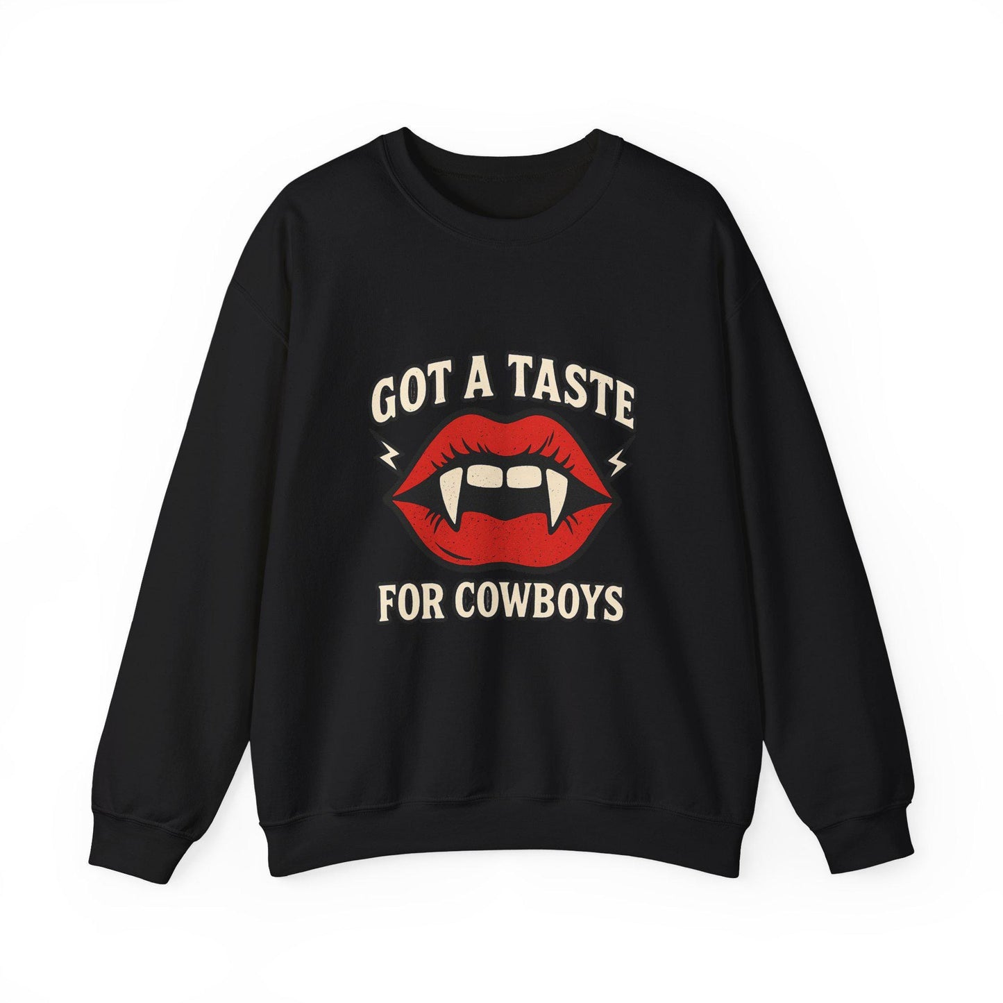 Western halloween "got a taste for cowboys" vampire fang PNG graphic INSTANT digital download for tshirt sublimation or dtf