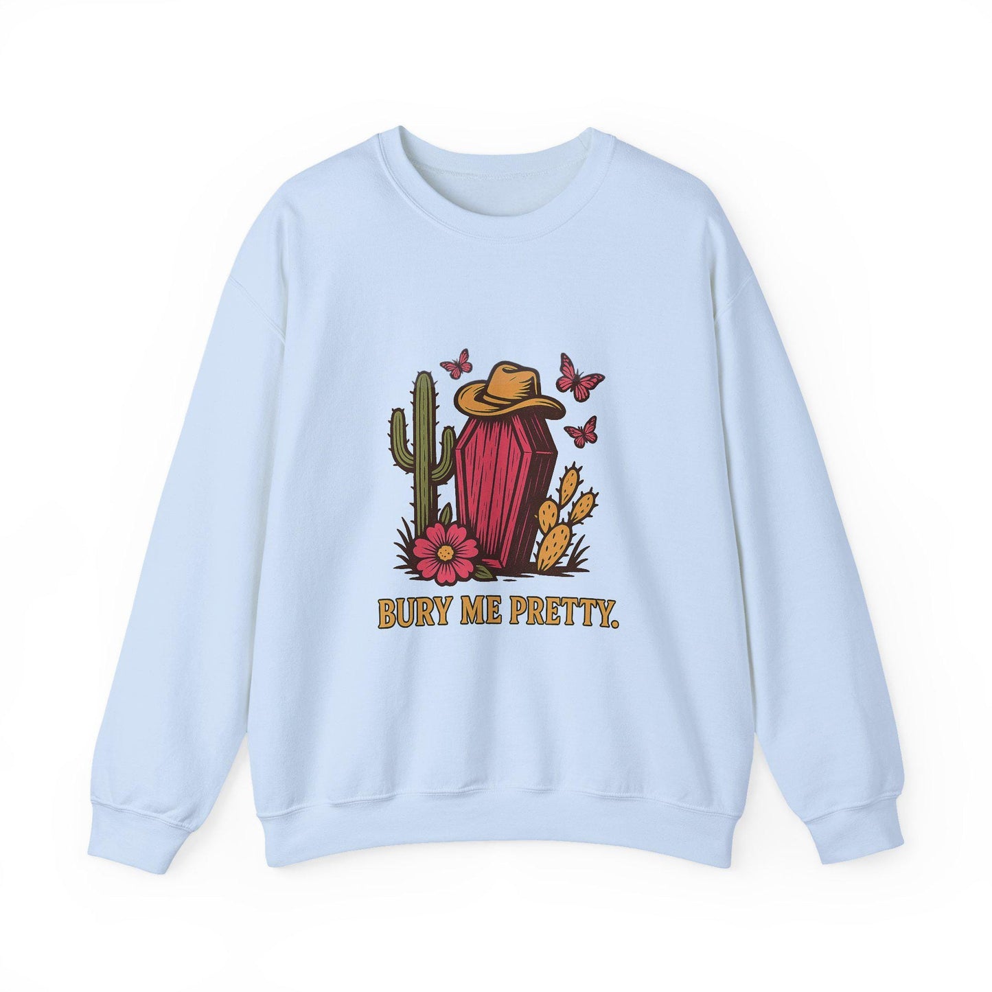 Western bury me pretty desert coffin butterfly png graphic INSTANT digital download for tshirt sublimation or dtf