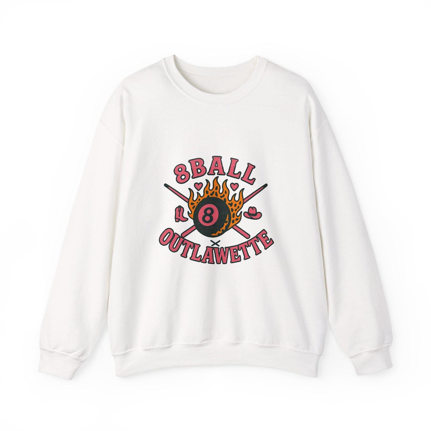 8ball outlawette cheetah flaming 8ball cowgirl png graphic INSTANT digital download for tshirt sublimation or dtf