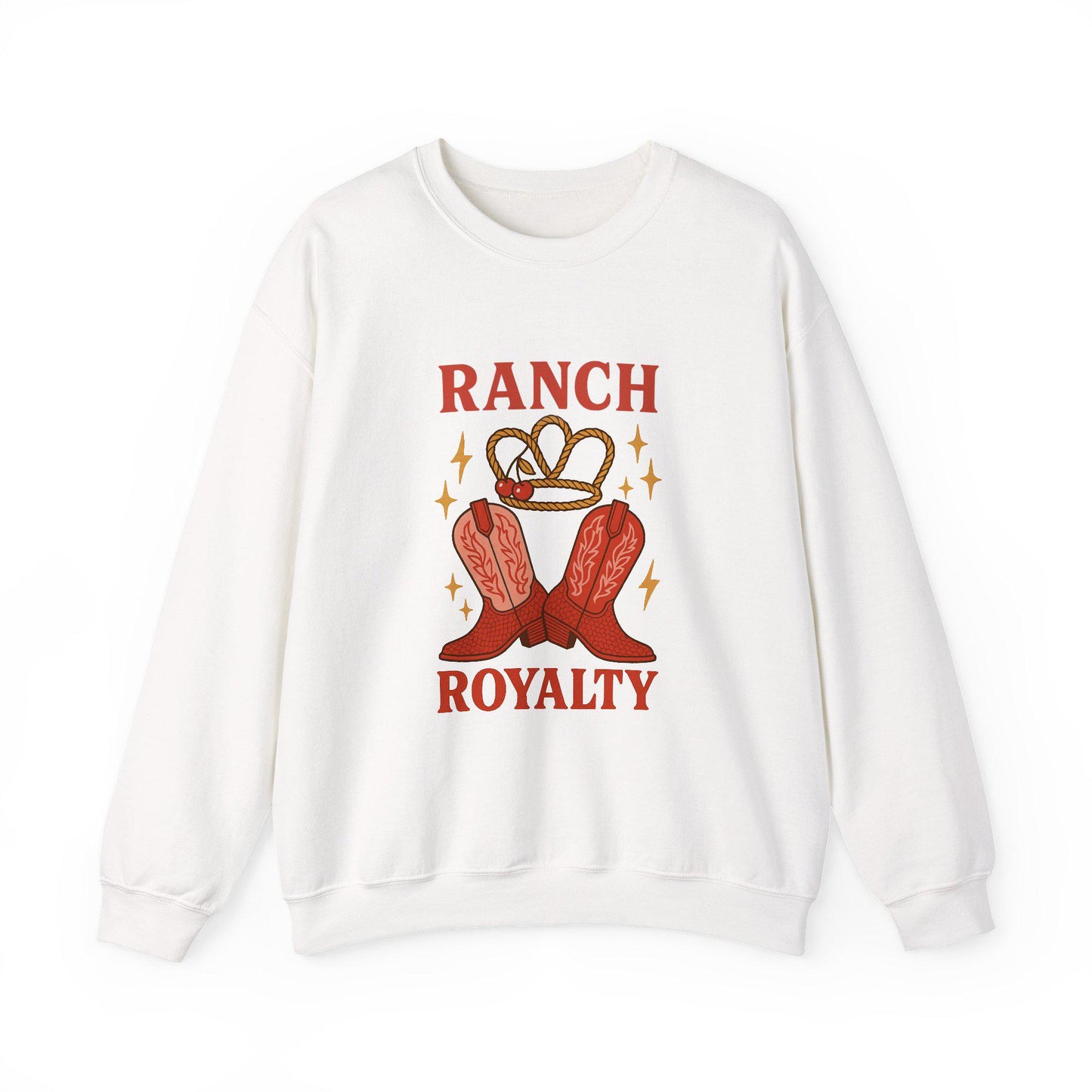 Western "ranch royalty" lasso crown cherry and cowgirl boots PNG graphic INSTANT digital download for tshirt sublimation or dtf