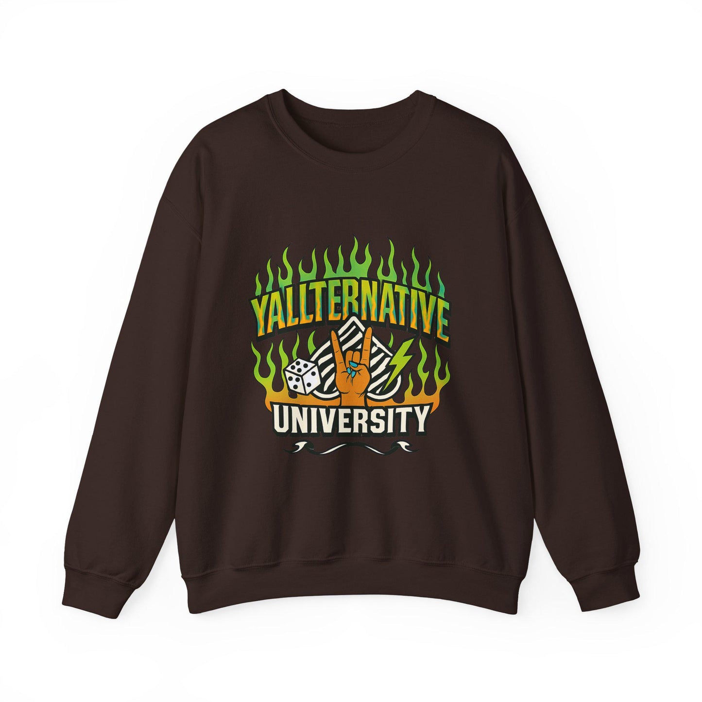 Edgy "yallternative university" spade dice PNG graphic INSTANT digital download for tshirt sublimation or dtf
