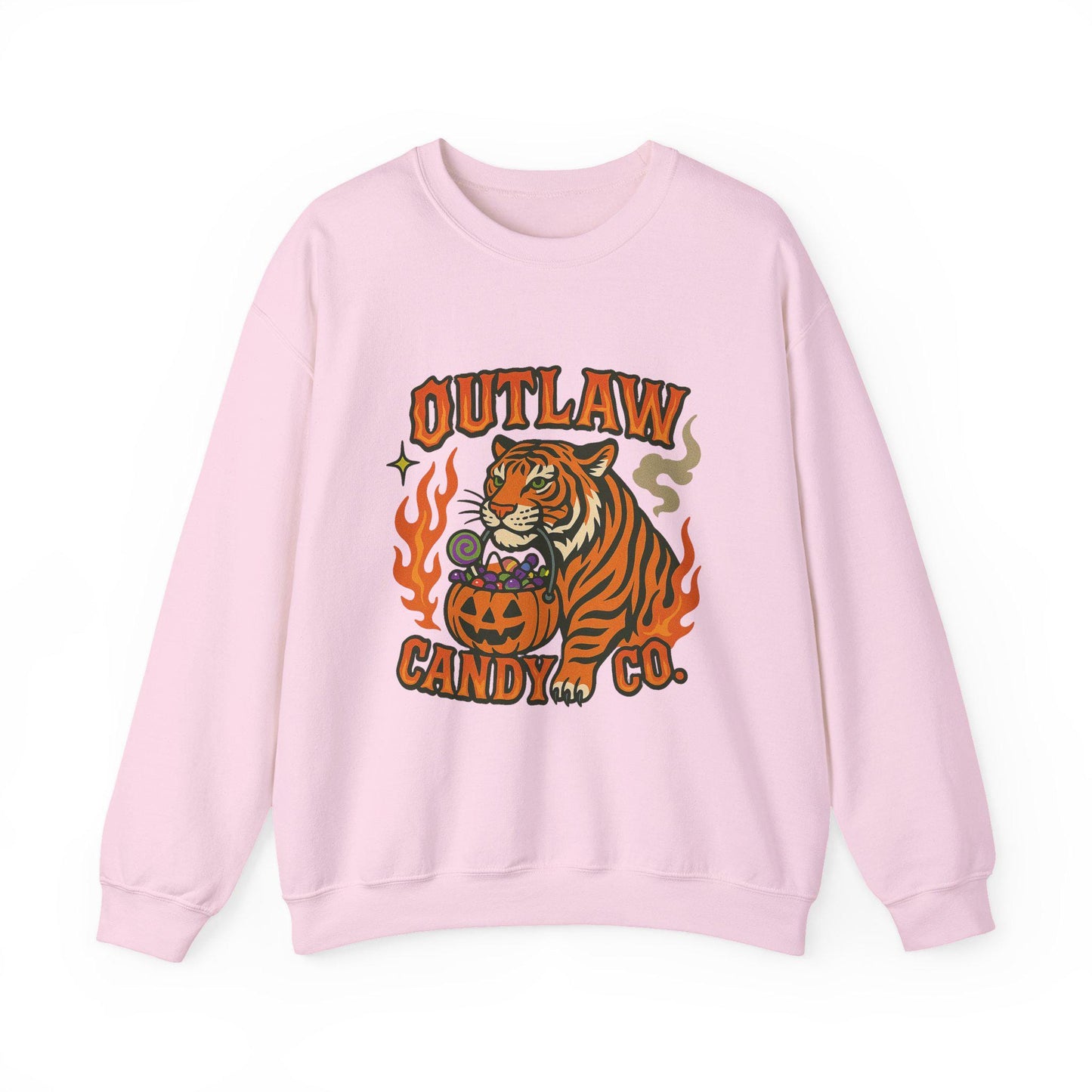 Edgy western tiger "outlaw candy co" Halloween PNG graphic INSTANT digital download for tshirt sublimation or dtf