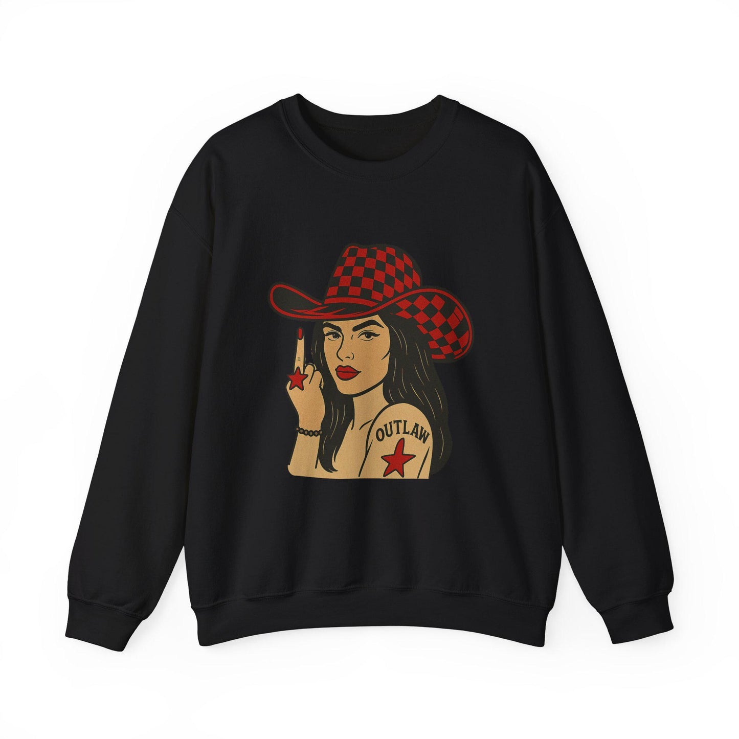 Edgy Yallternative western Outlaw cowgirl cowgirl png graphic digital download for tshirt sublimation or dtf