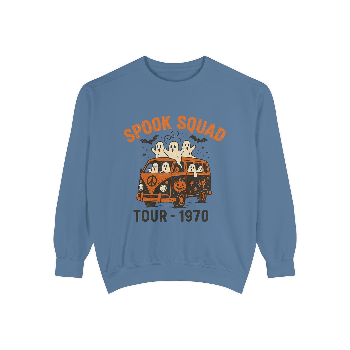 Halloween "spook squad tour - 1970" vintage ghost hippie van PNG graphic INSTANT digital download for tshirt sublimation or dtf
