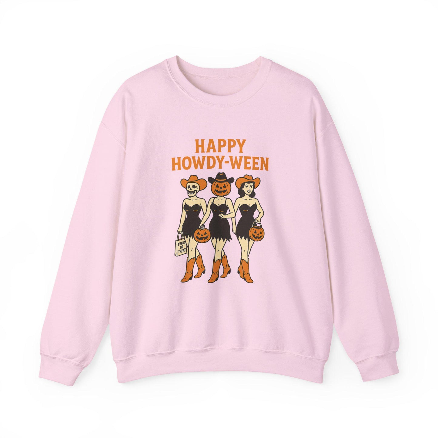 Western halloween "happy howdy-ween" scary cowgirl PNG graphic INSTANT digital download for tshirt sublimation or dtf