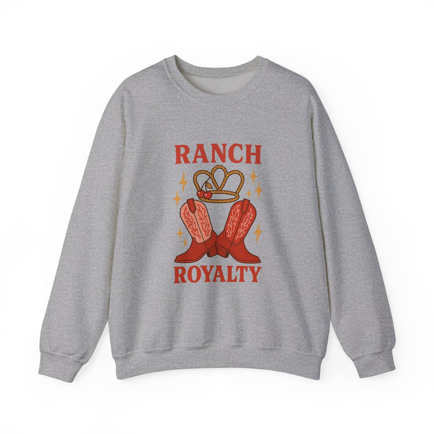 Western "ranch royalty" lasso crown cherry and cowgirl boots PNG graphic INSTANT digital download for tshirt sublimation or dtf